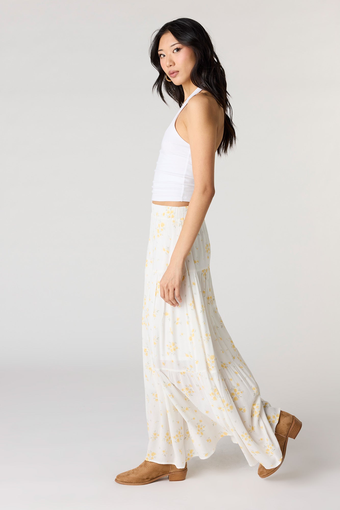 Tiered Maxi Skirt