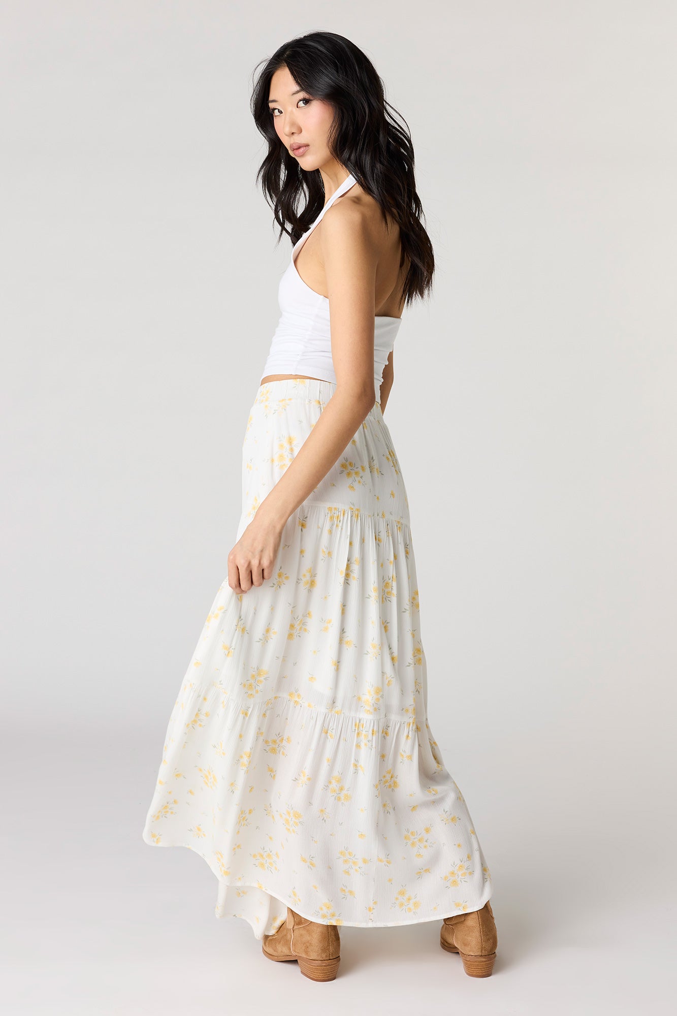 Tiered Maxi Skirt
