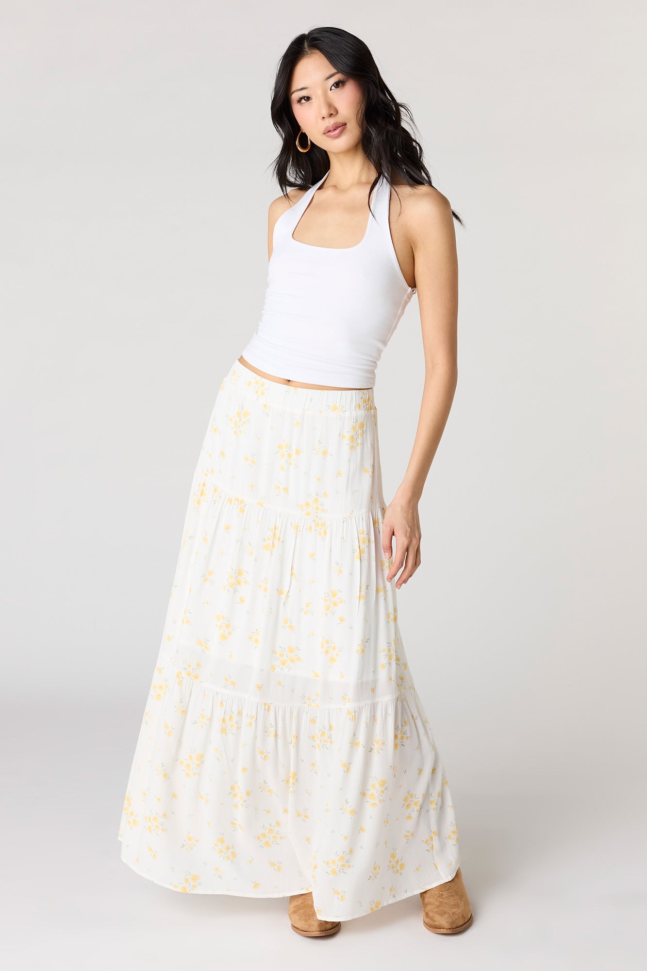 Tiered Maxi Skirt