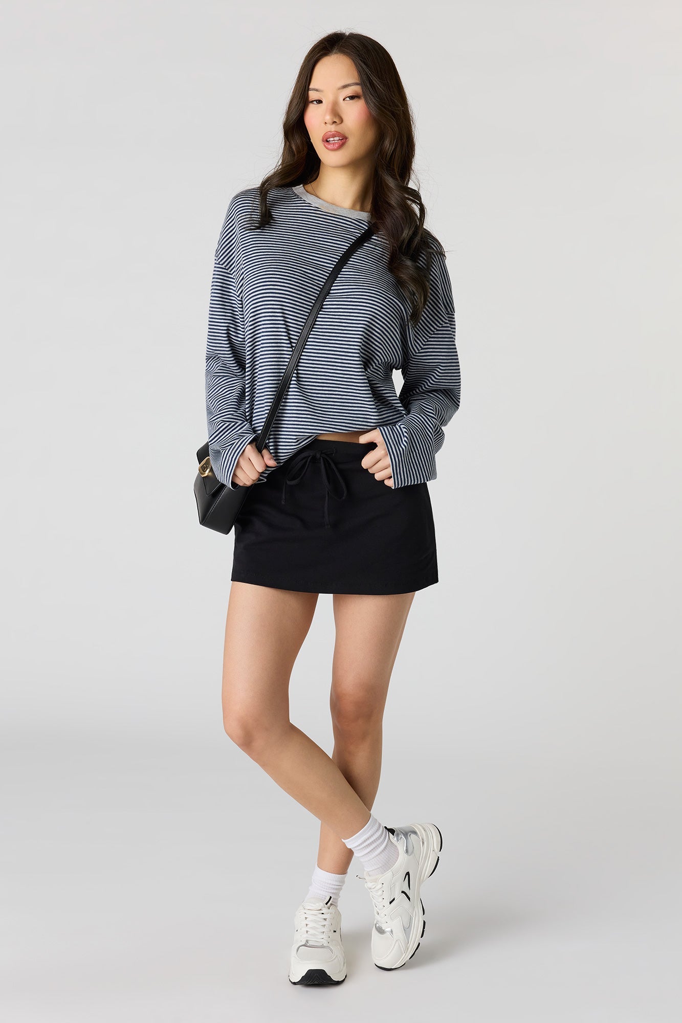 Drawstring Mini Skort