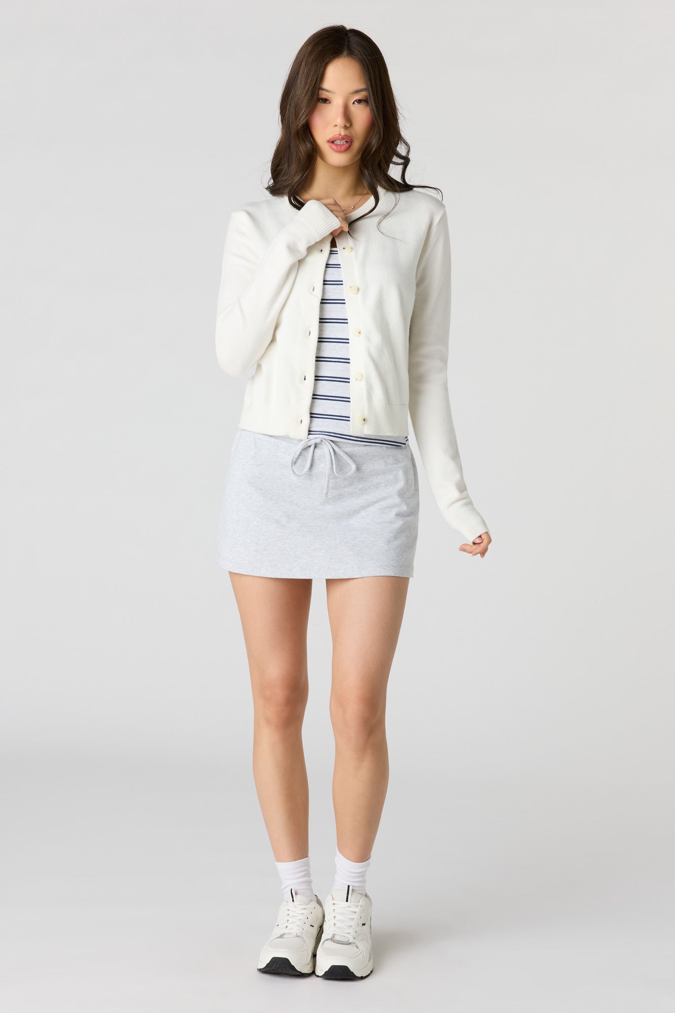 Drawstring Mini Skort