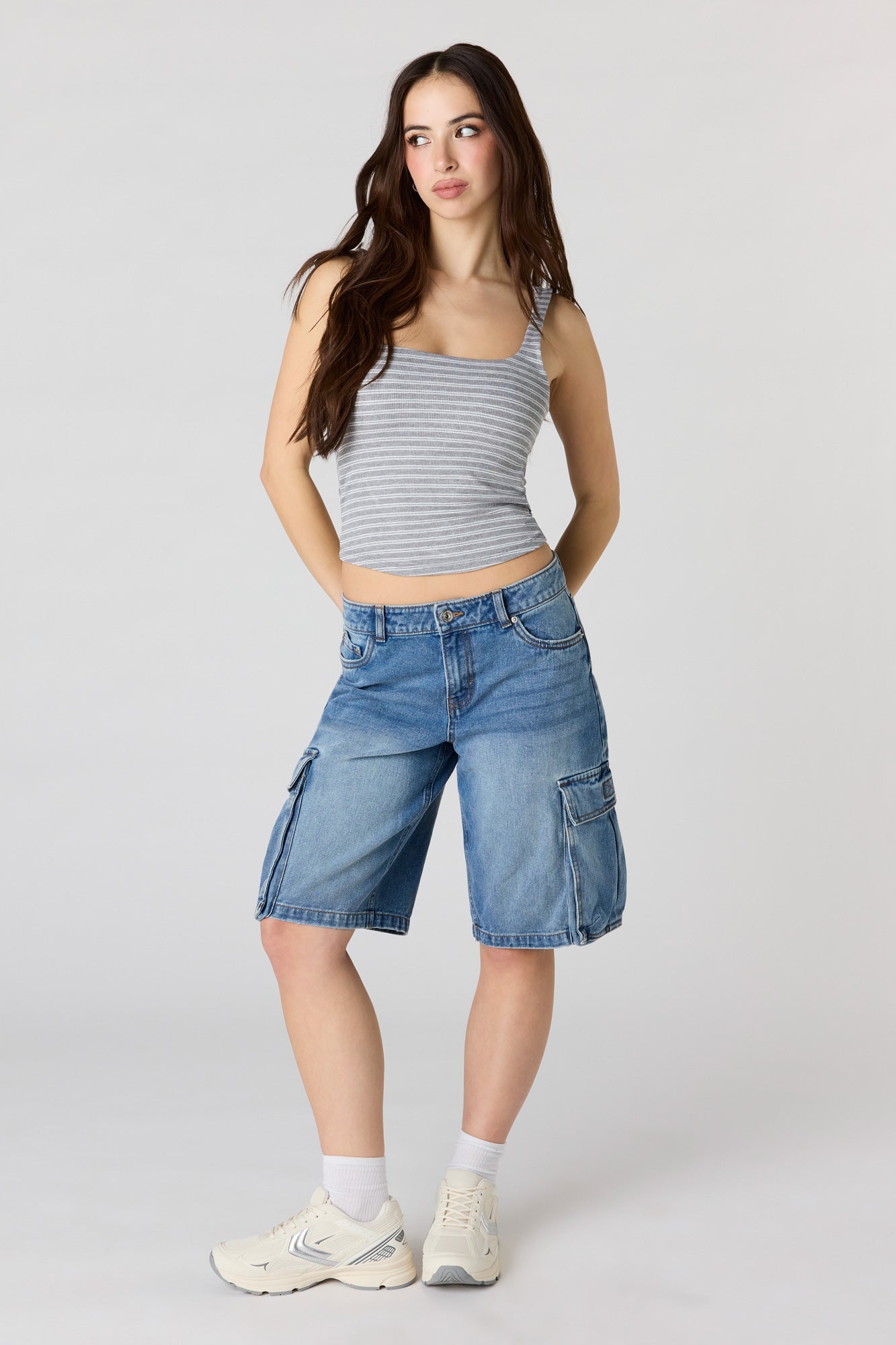 Low Rise Cargo Jort 11"