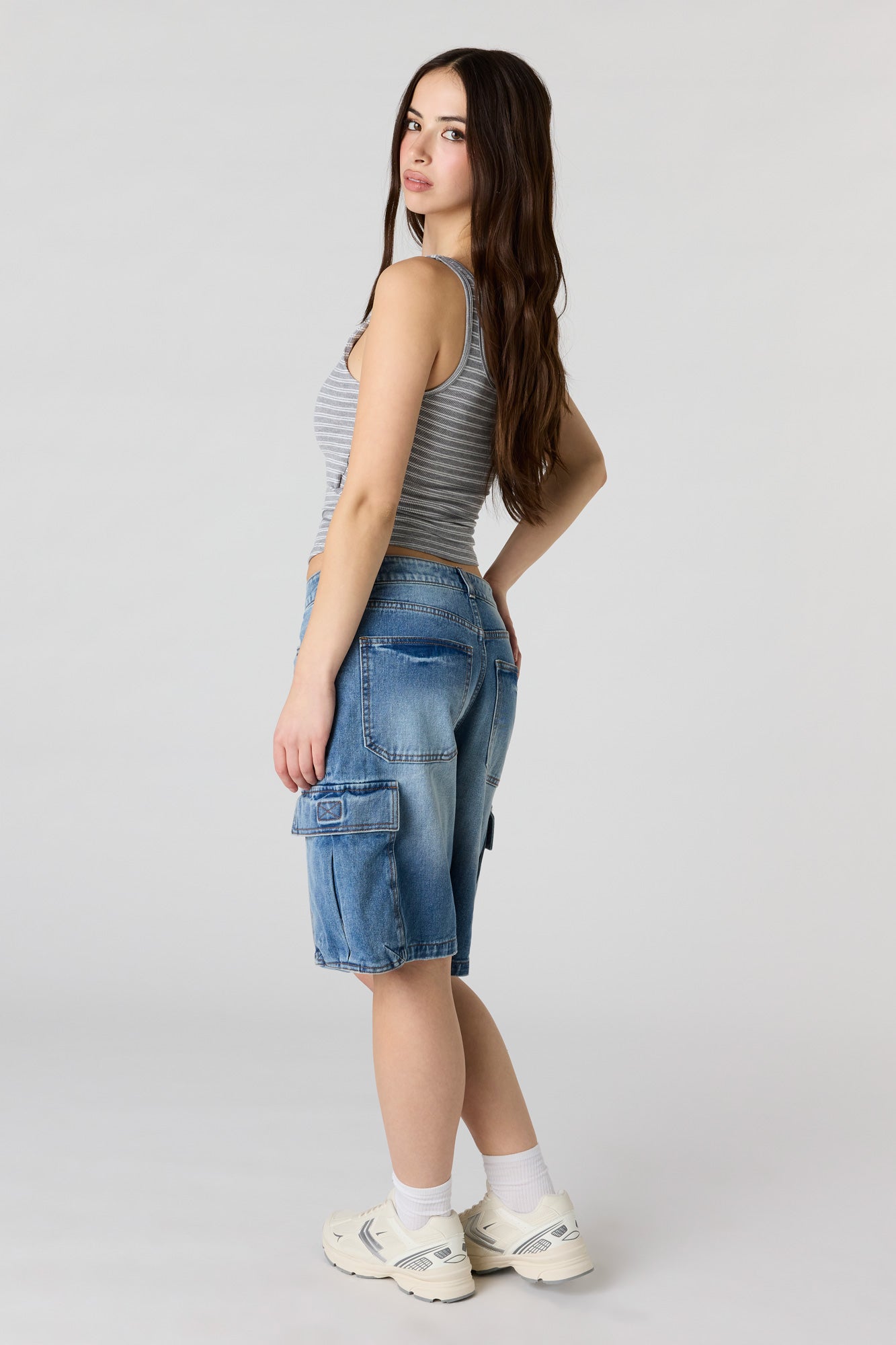Low Rise Cargo Jort 11"