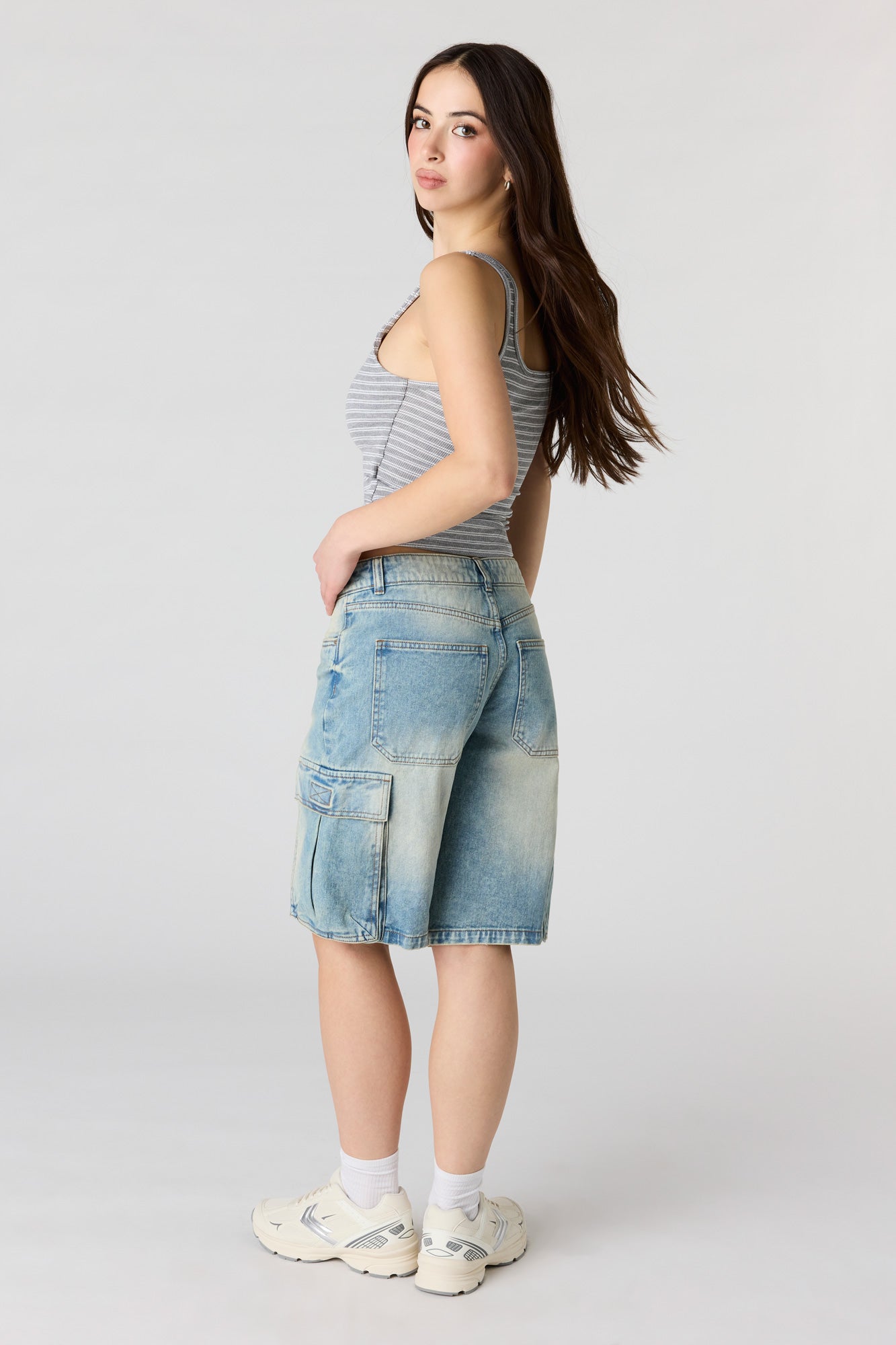 Low Rise Cargo Jort 11"