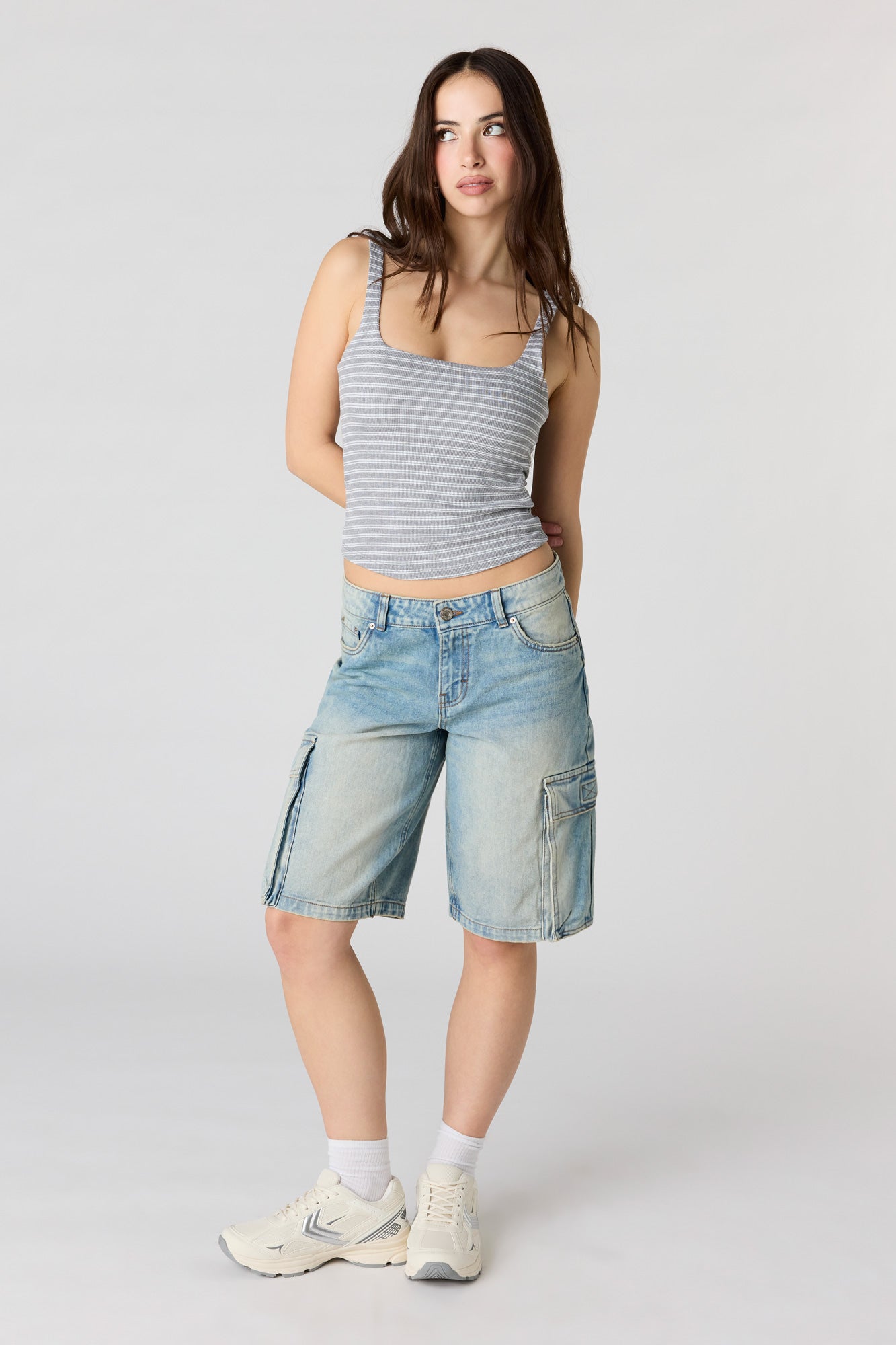 Low Rise Cargo Jort 11"