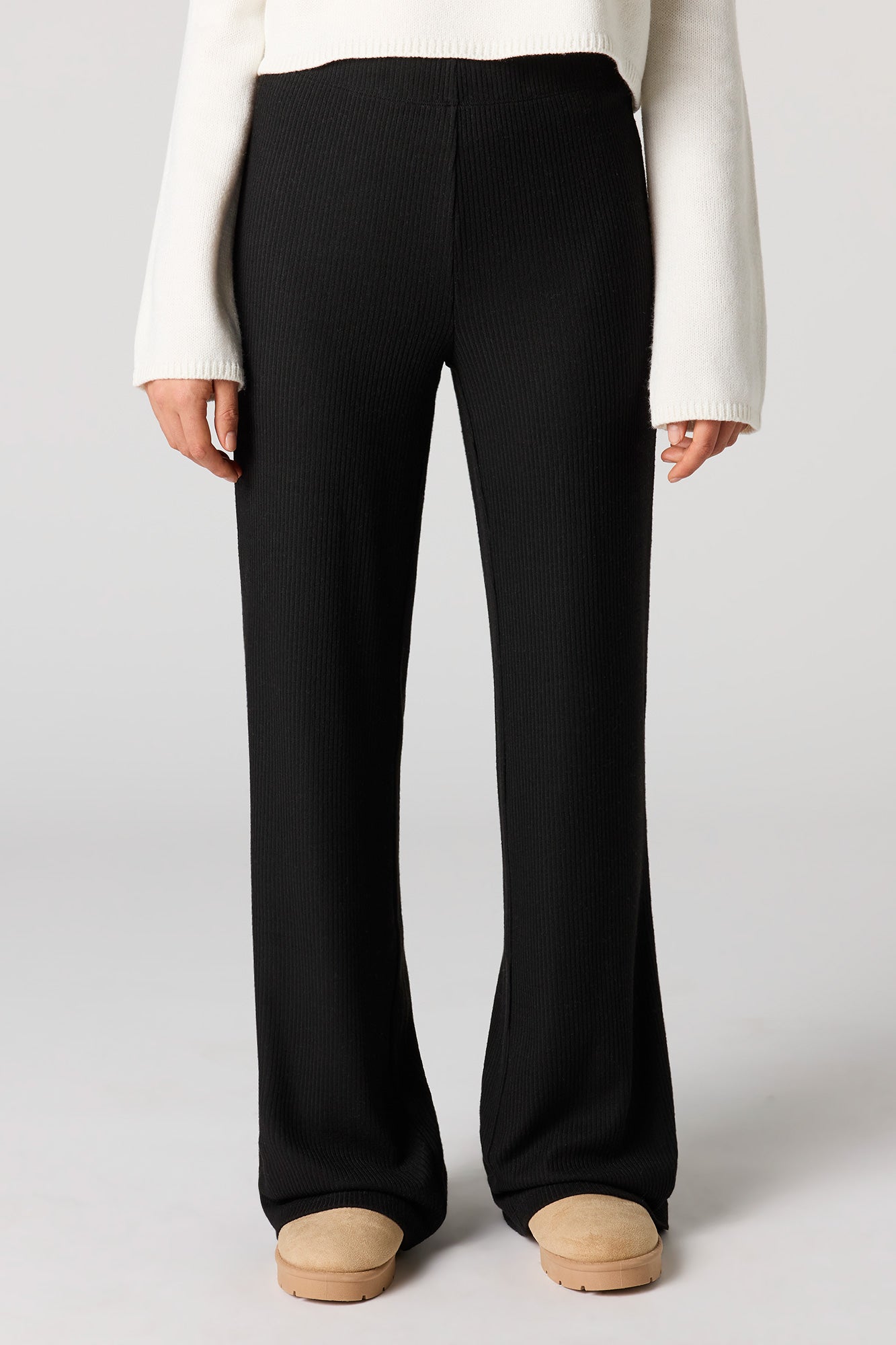 Ribbed Wide Leg Pant