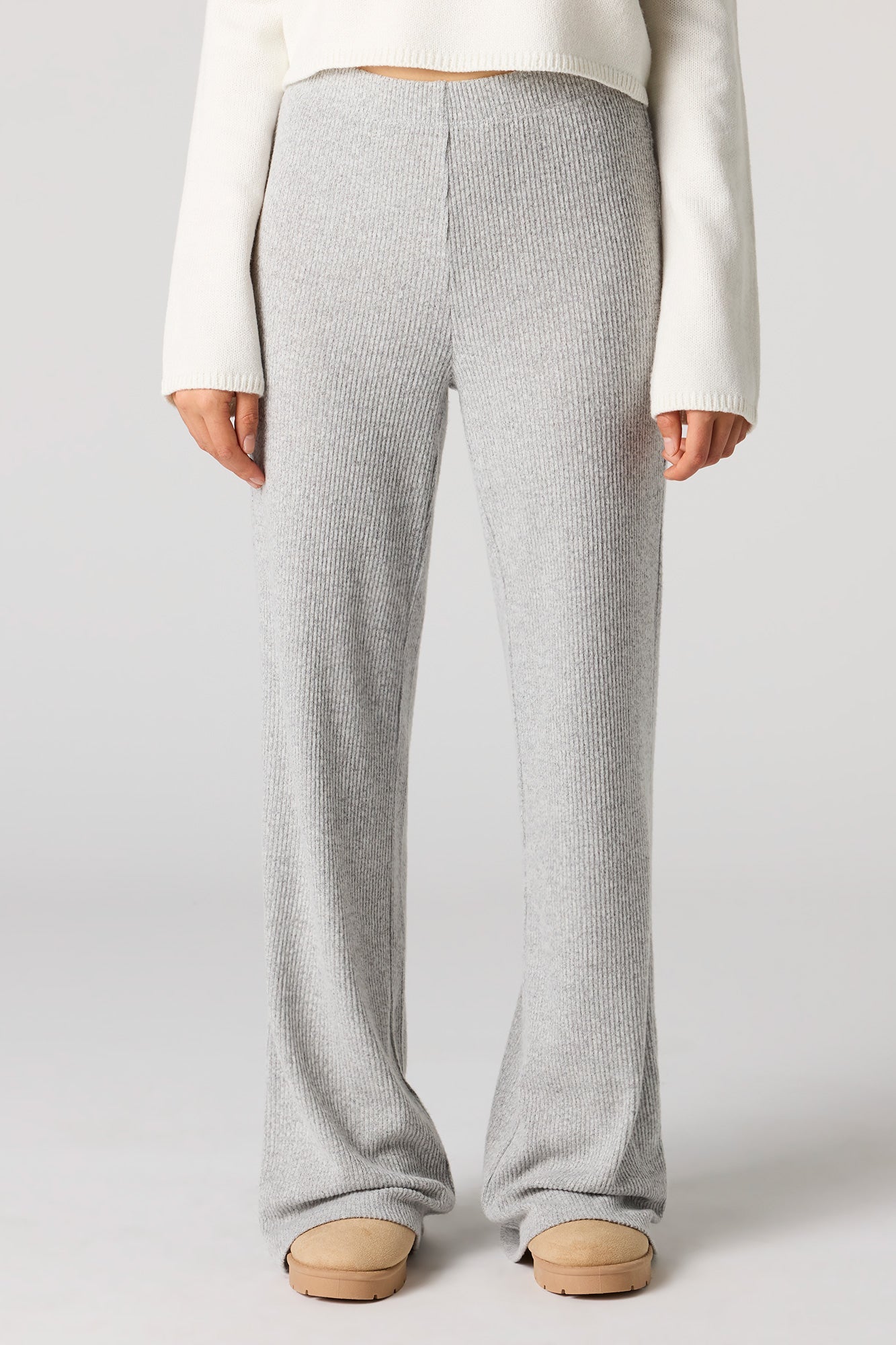 Ribbed Wide Leg Pant