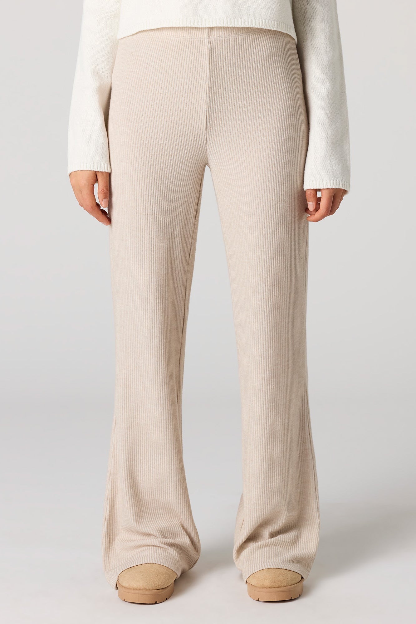 Ribbed Wide Leg Pant