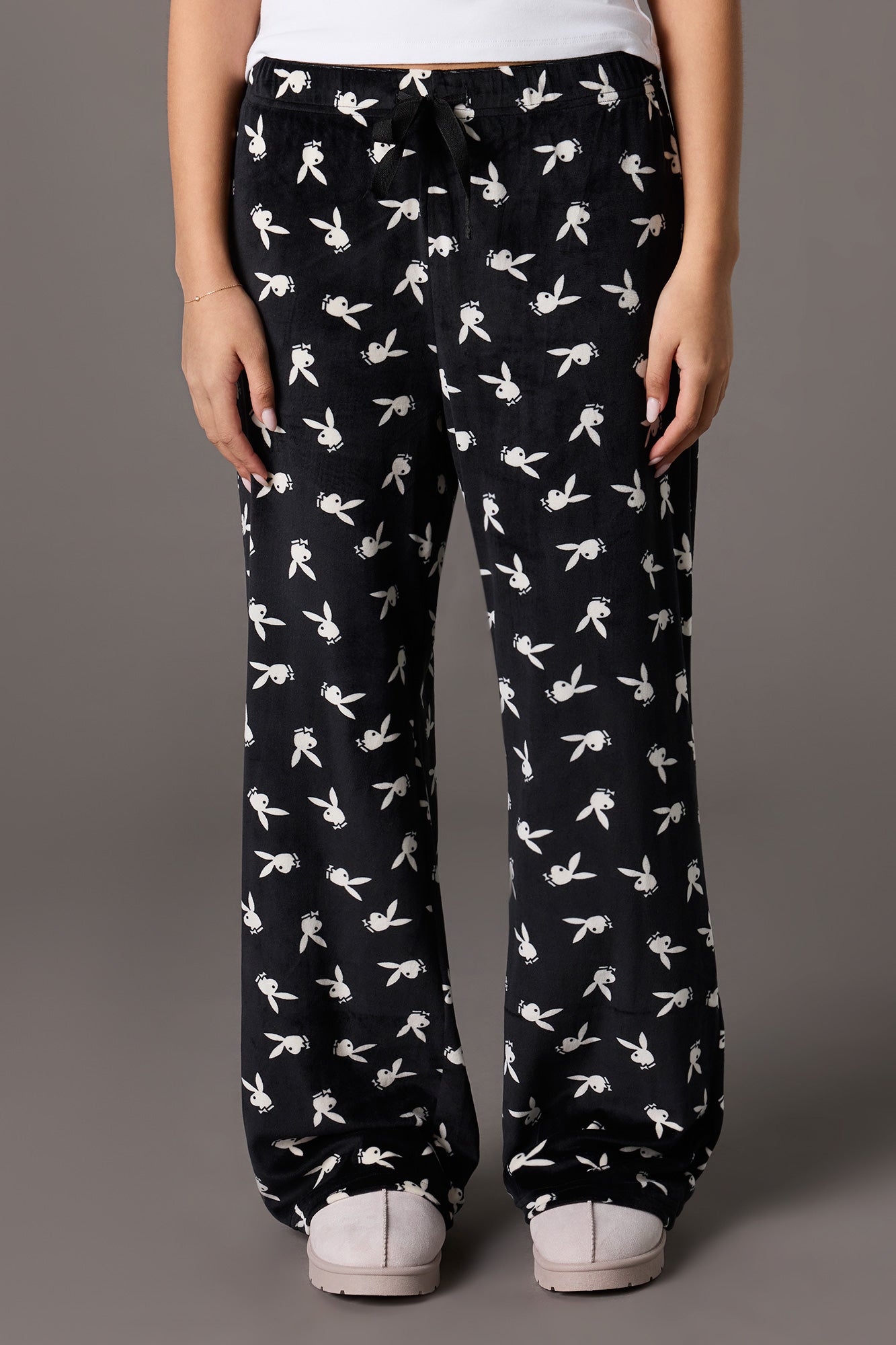 Playboy Velour Printed Pajama Pant