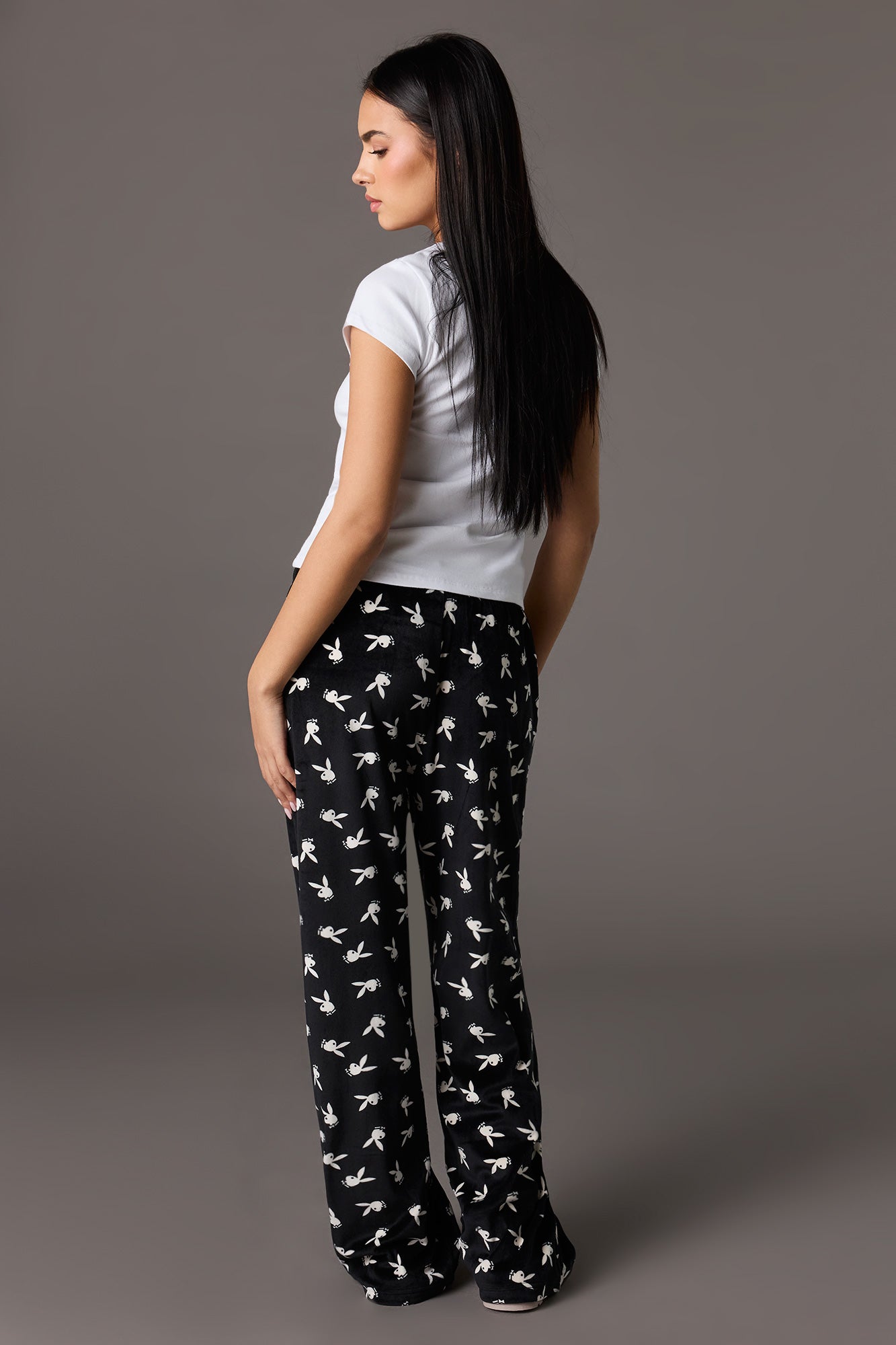 Playboy Velour Printed Pajama Pant