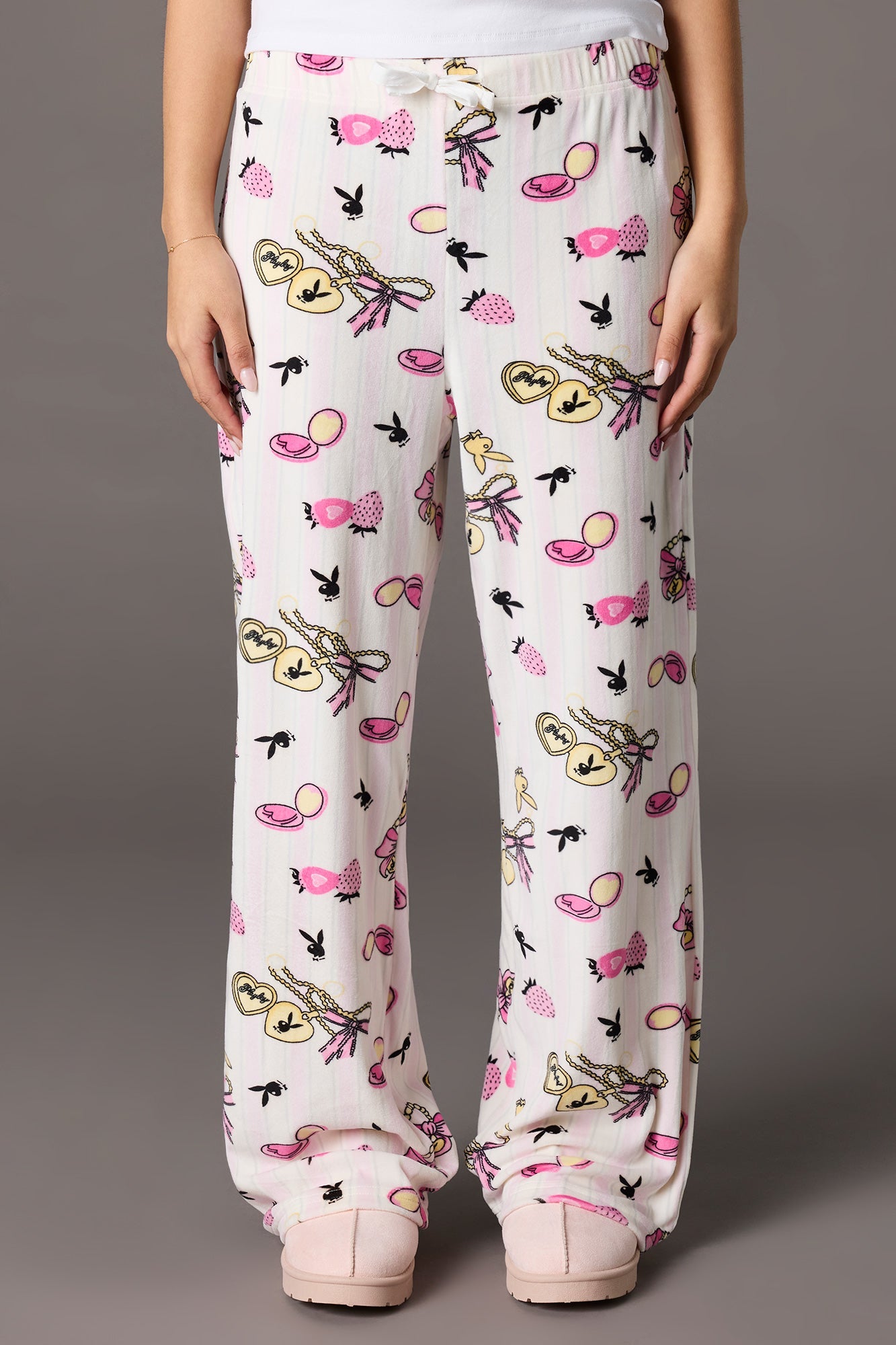 Playboy Velour Printed Pajama Pant