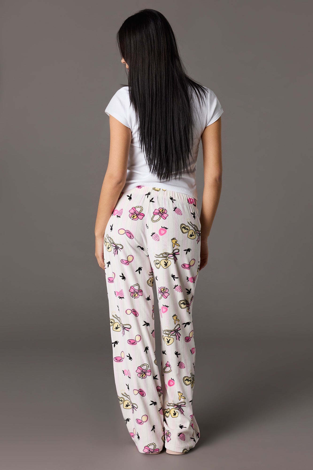Playboy Velour Printed Pajama Pant