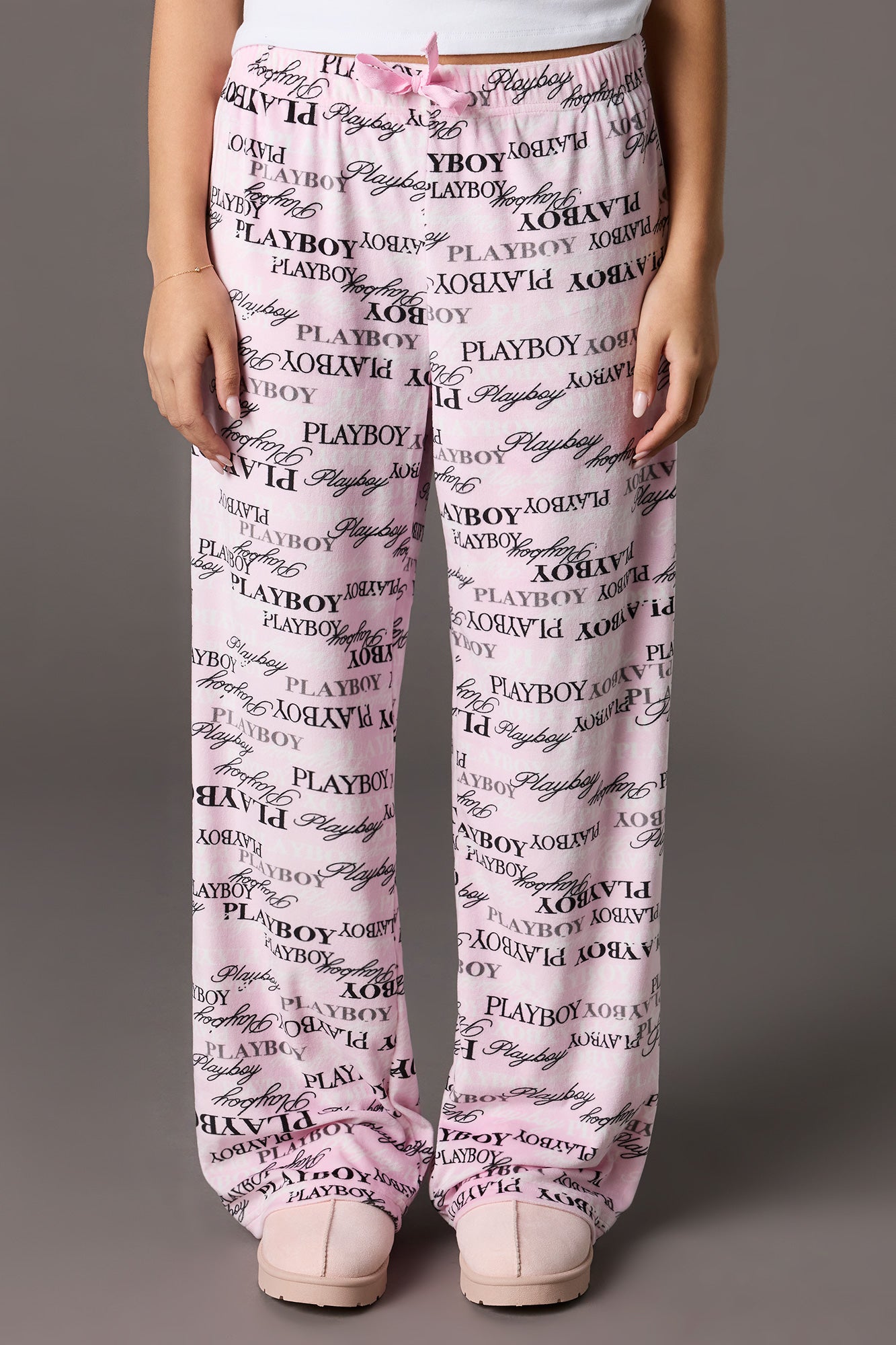 Playboy Velour Printed Pajama Pant