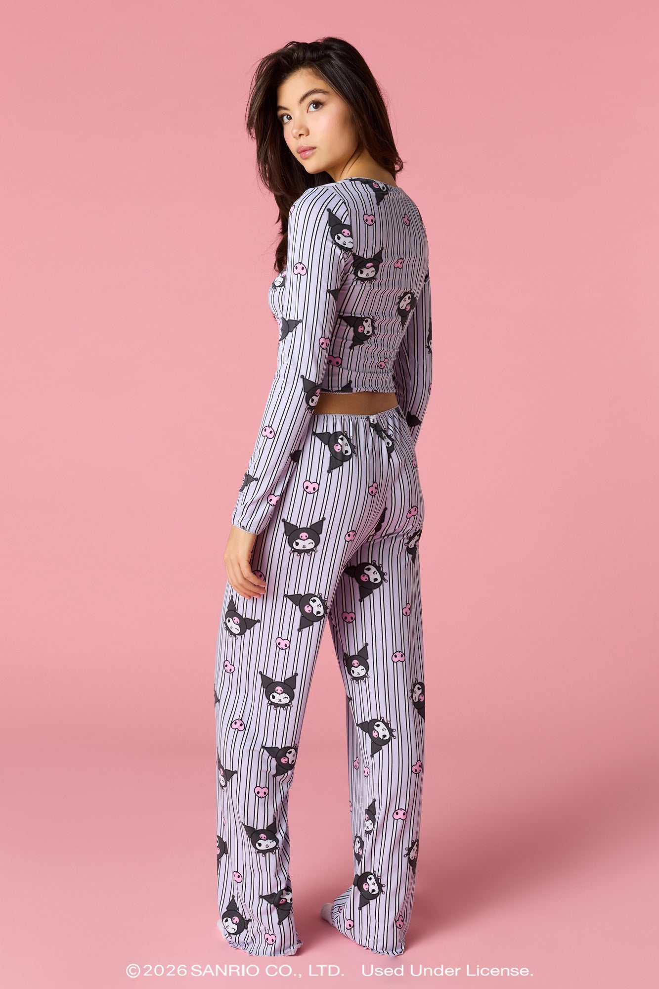 Kuromi™ Long Sleeve Top & Pant Pajama Set