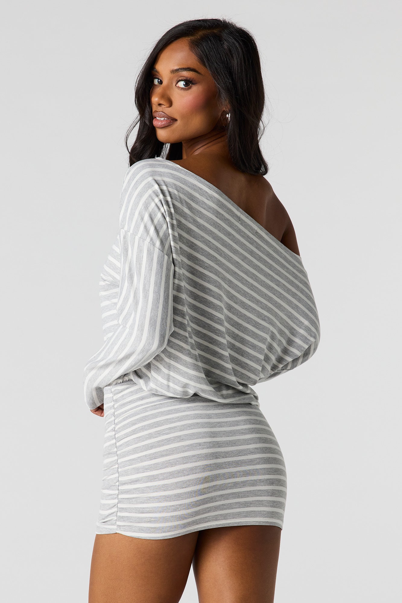 Dolman Long Sleeve Mini Dress