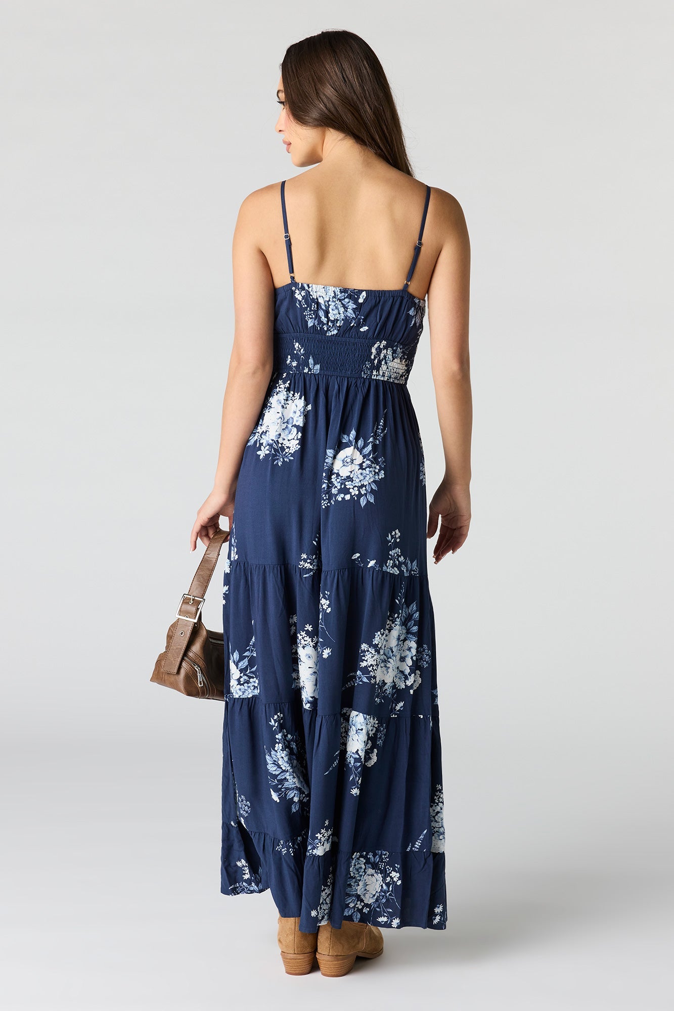 Bow Front Tiered Maxi Dress
