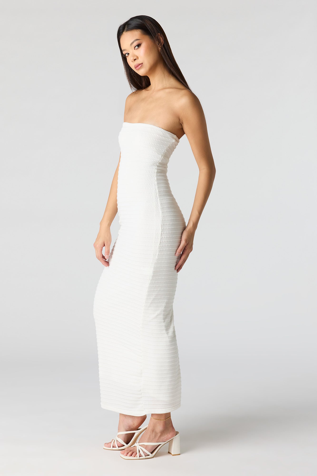 Knit Strapless Maxi Dress