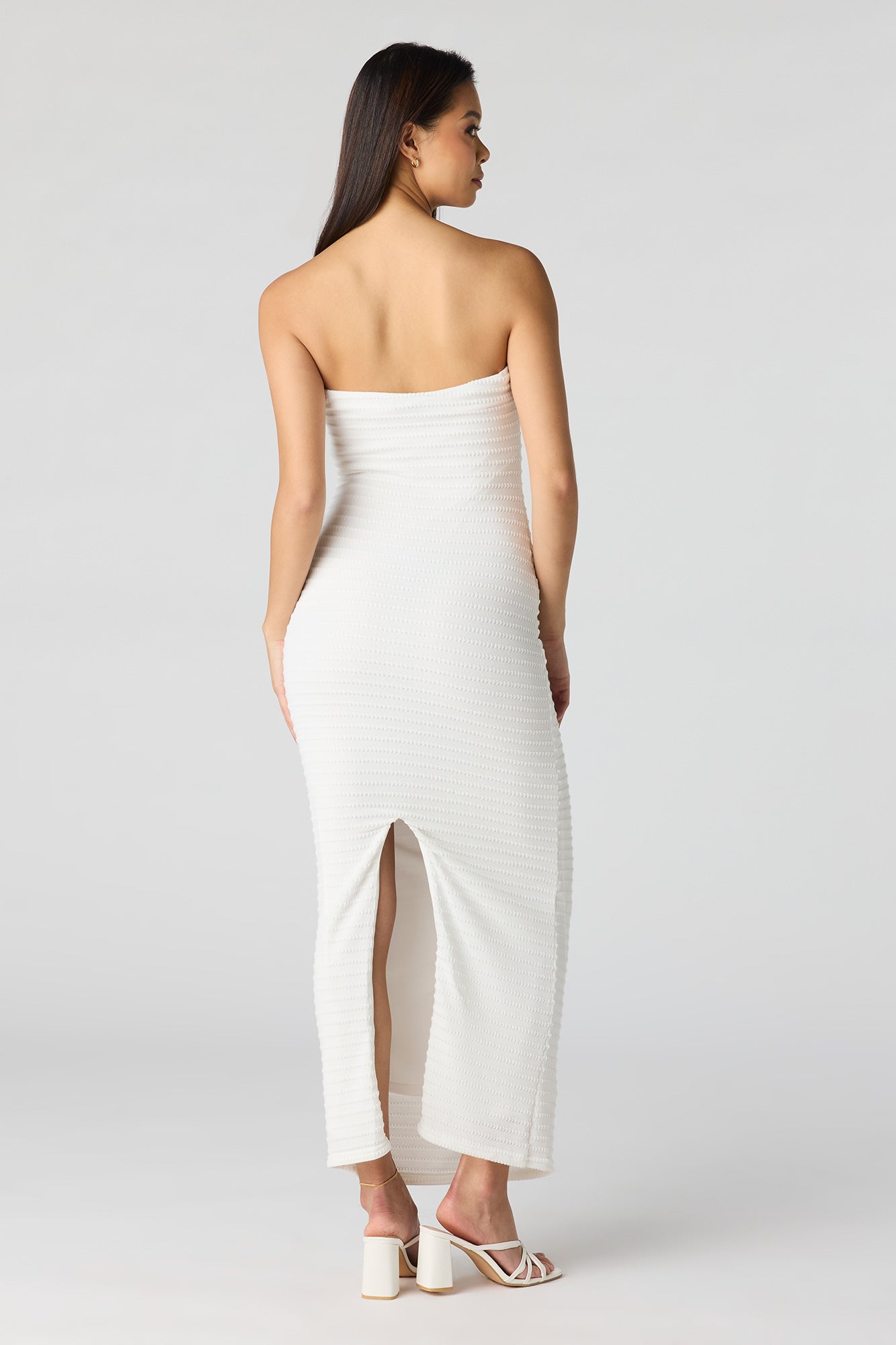 Knit Strapless Maxi Dress