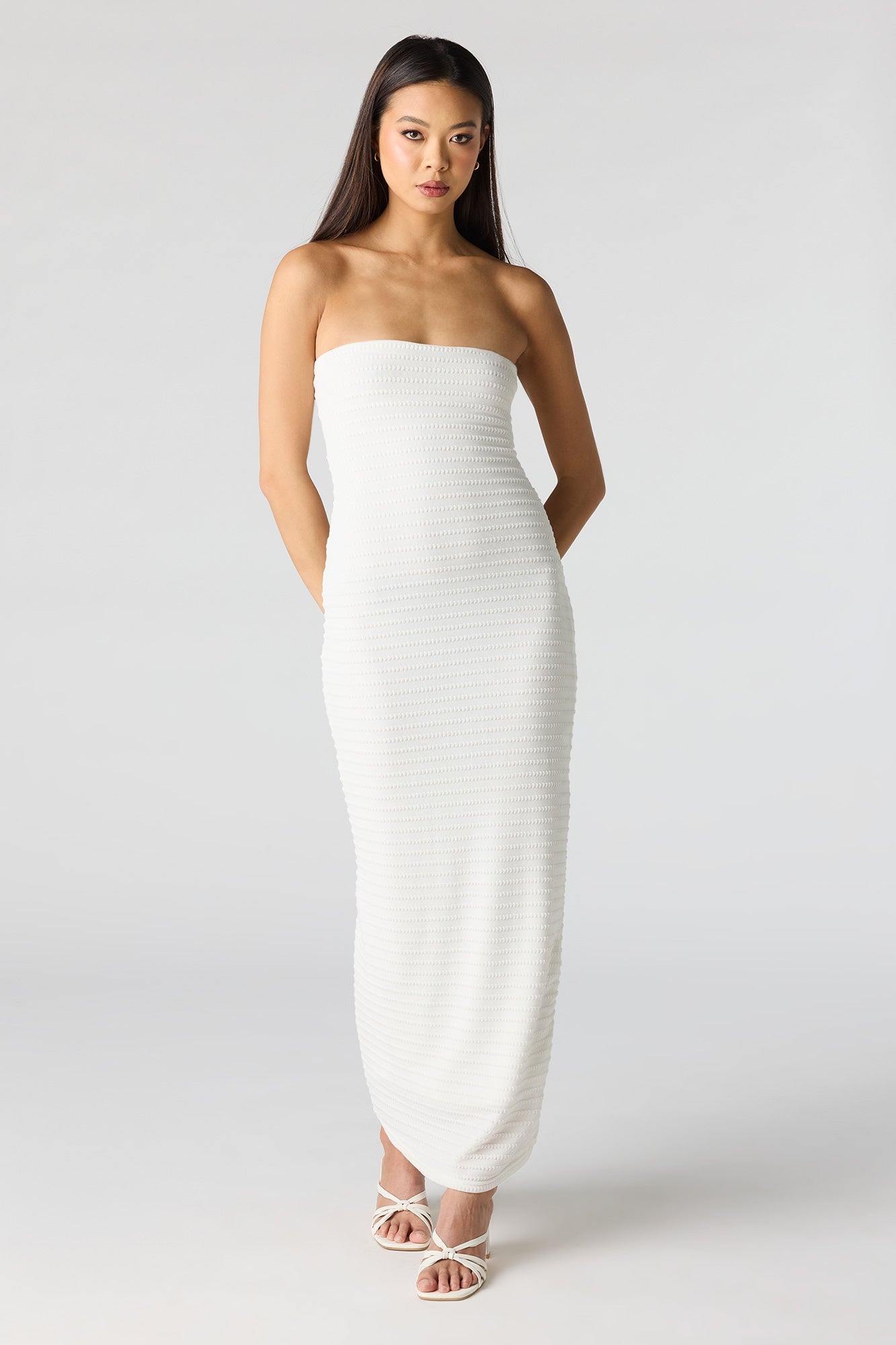 Knit Strapless Maxi Dress