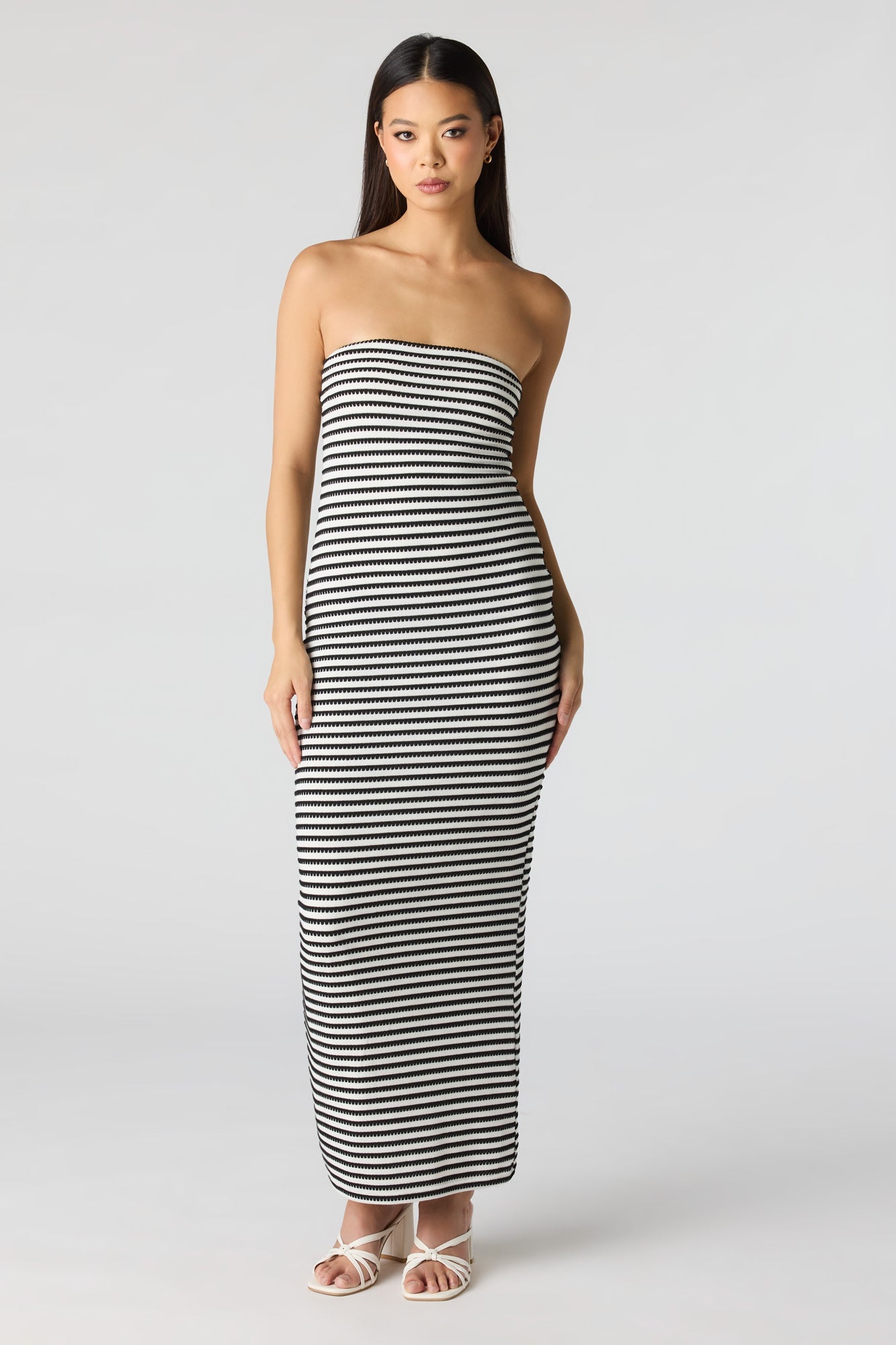 Knit Strapless Maxi Dress