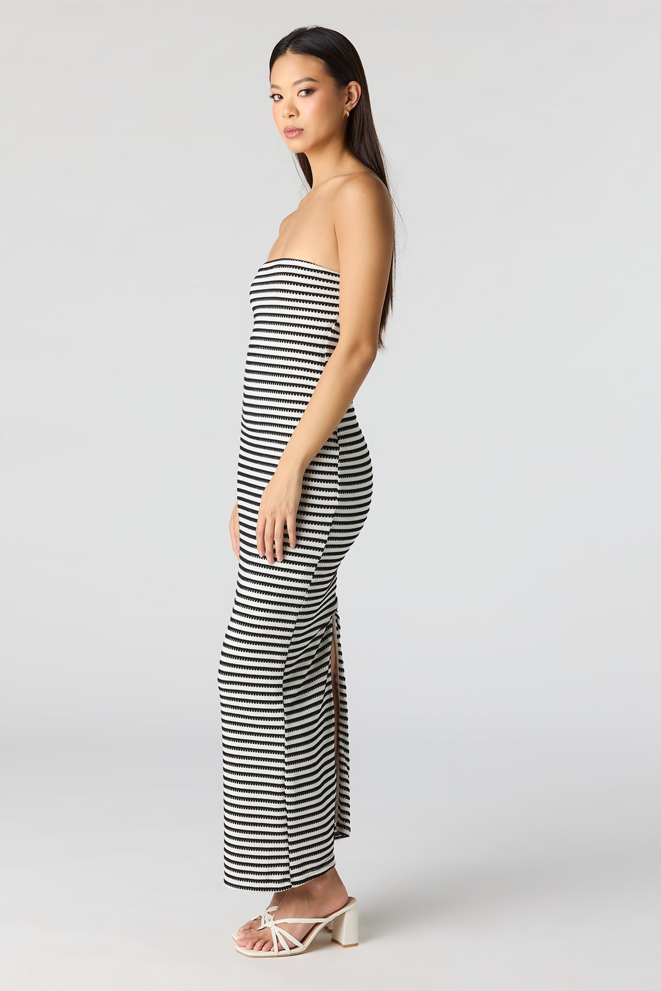 Knit Strapless Maxi Dress