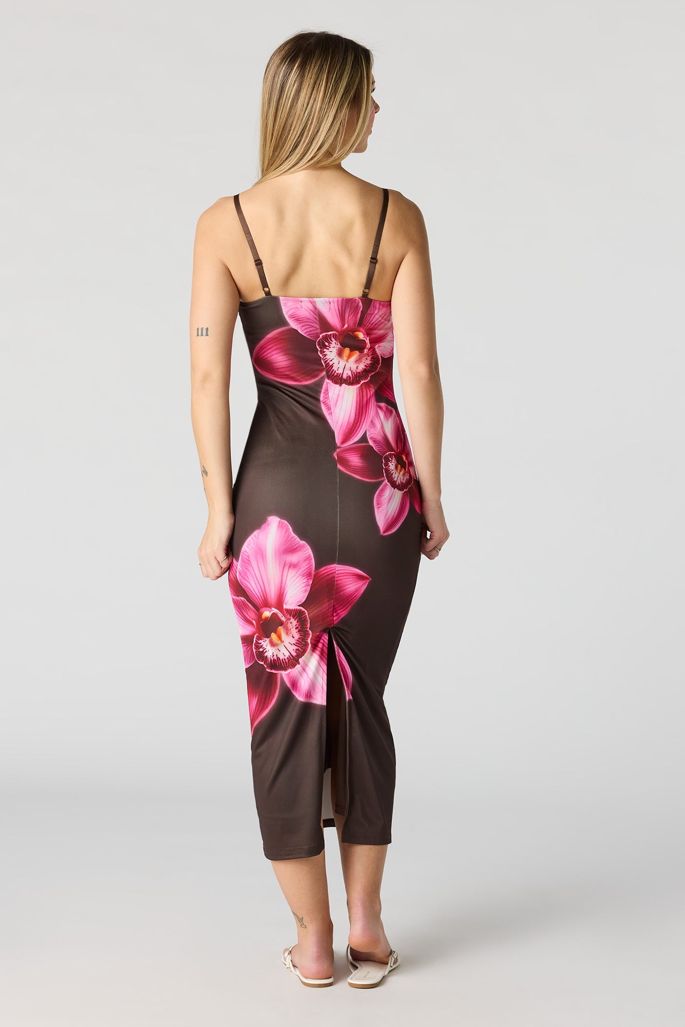 Braless Bodycon Midi Dress