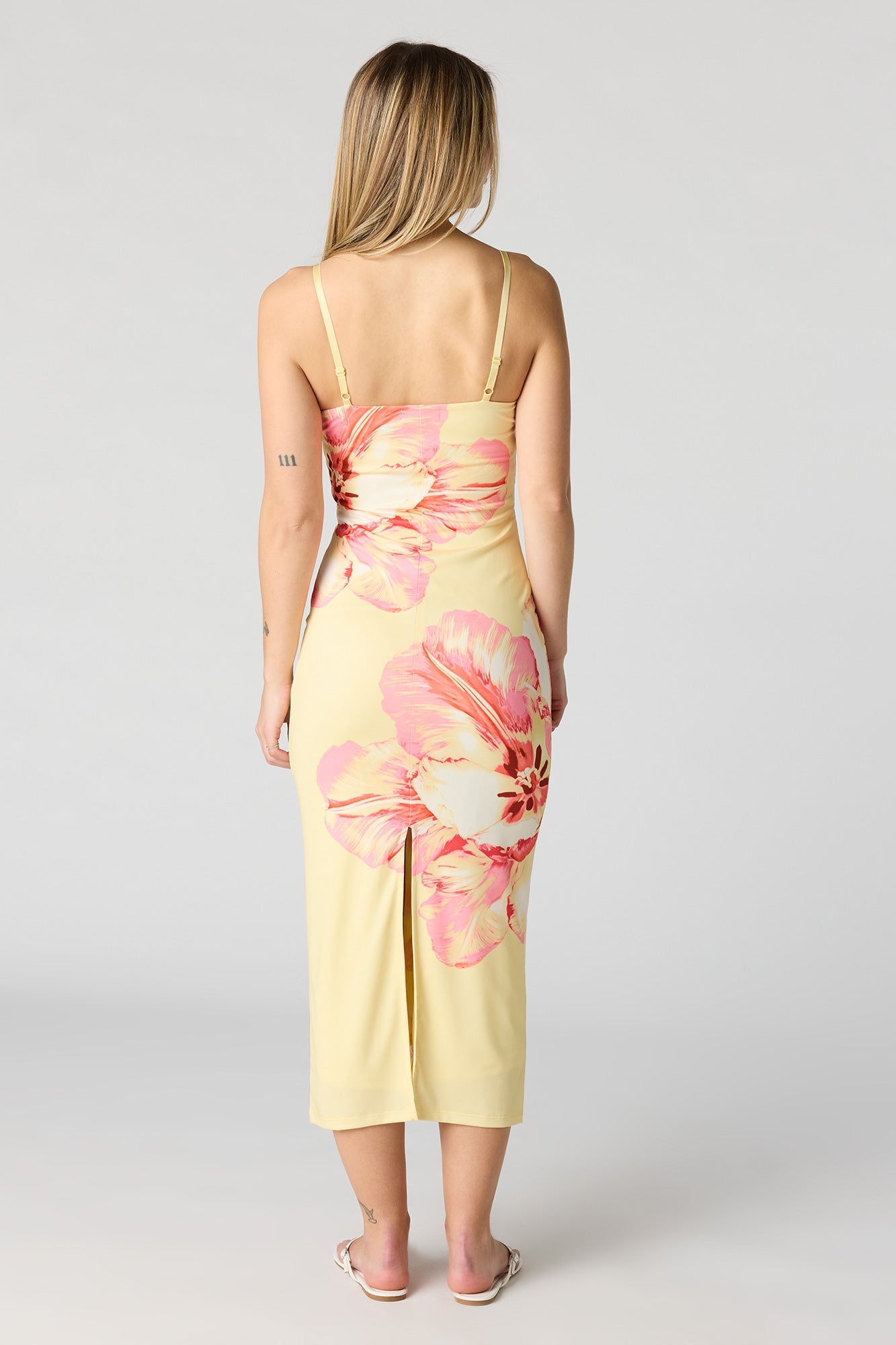 Braless Bodycon Midi Dress
