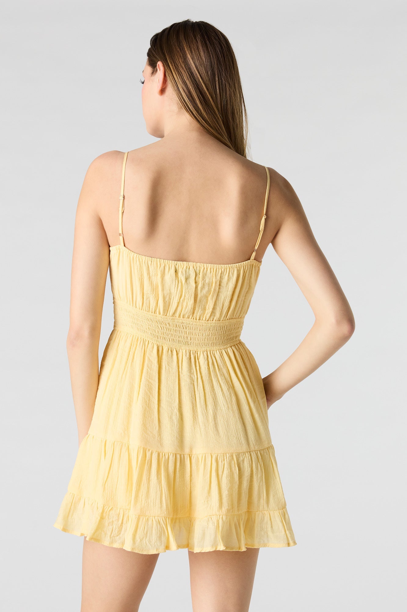 Sweetheart Tie Front Mini Dress