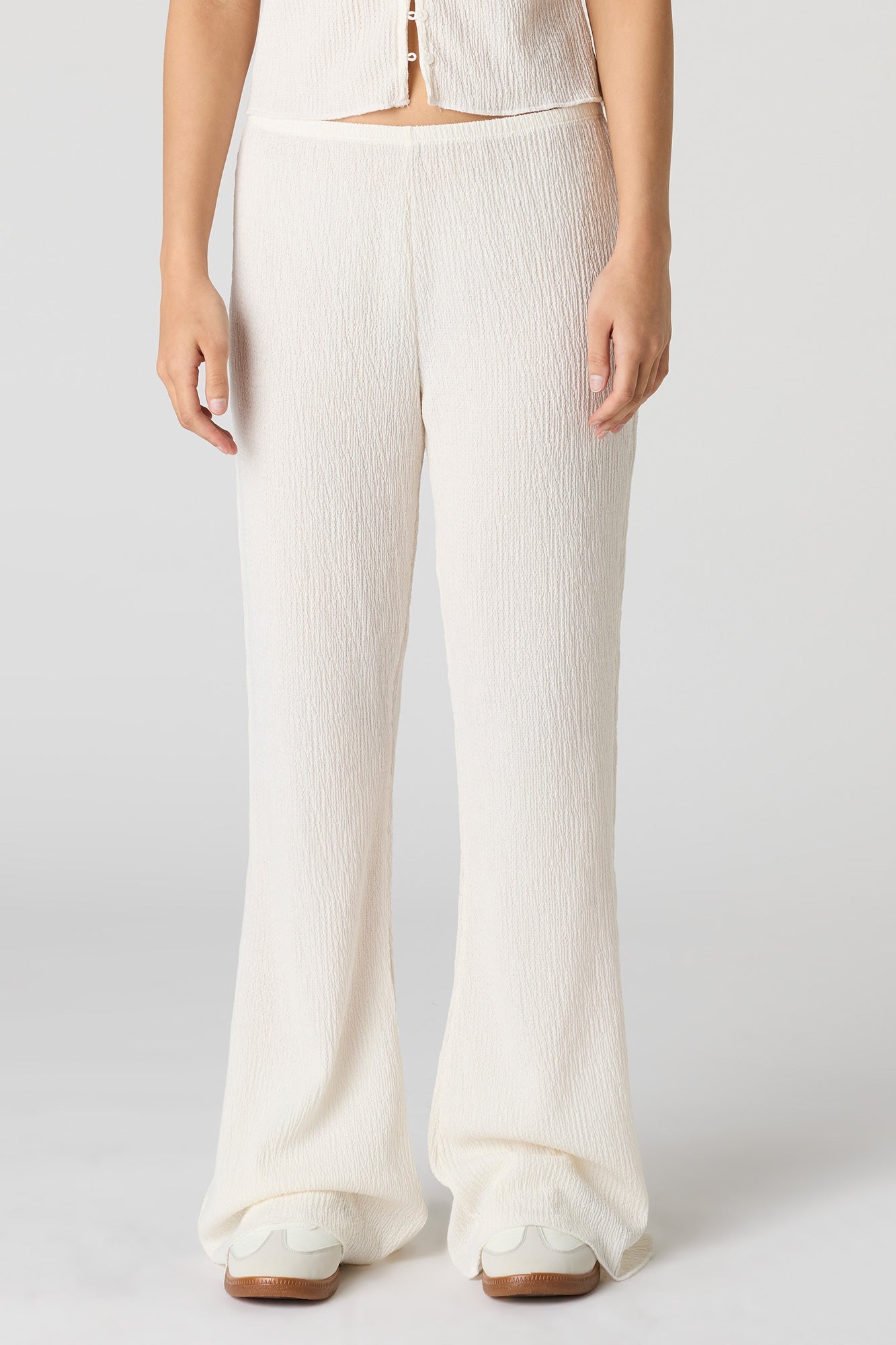 Textured Flare Pant