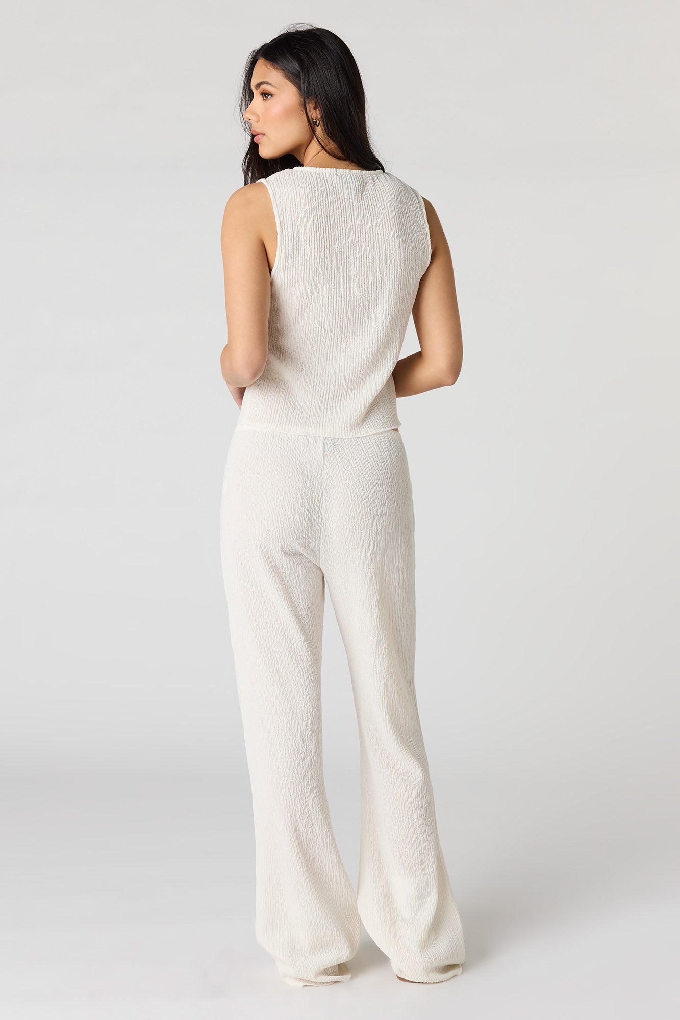 Textured Flare Pant