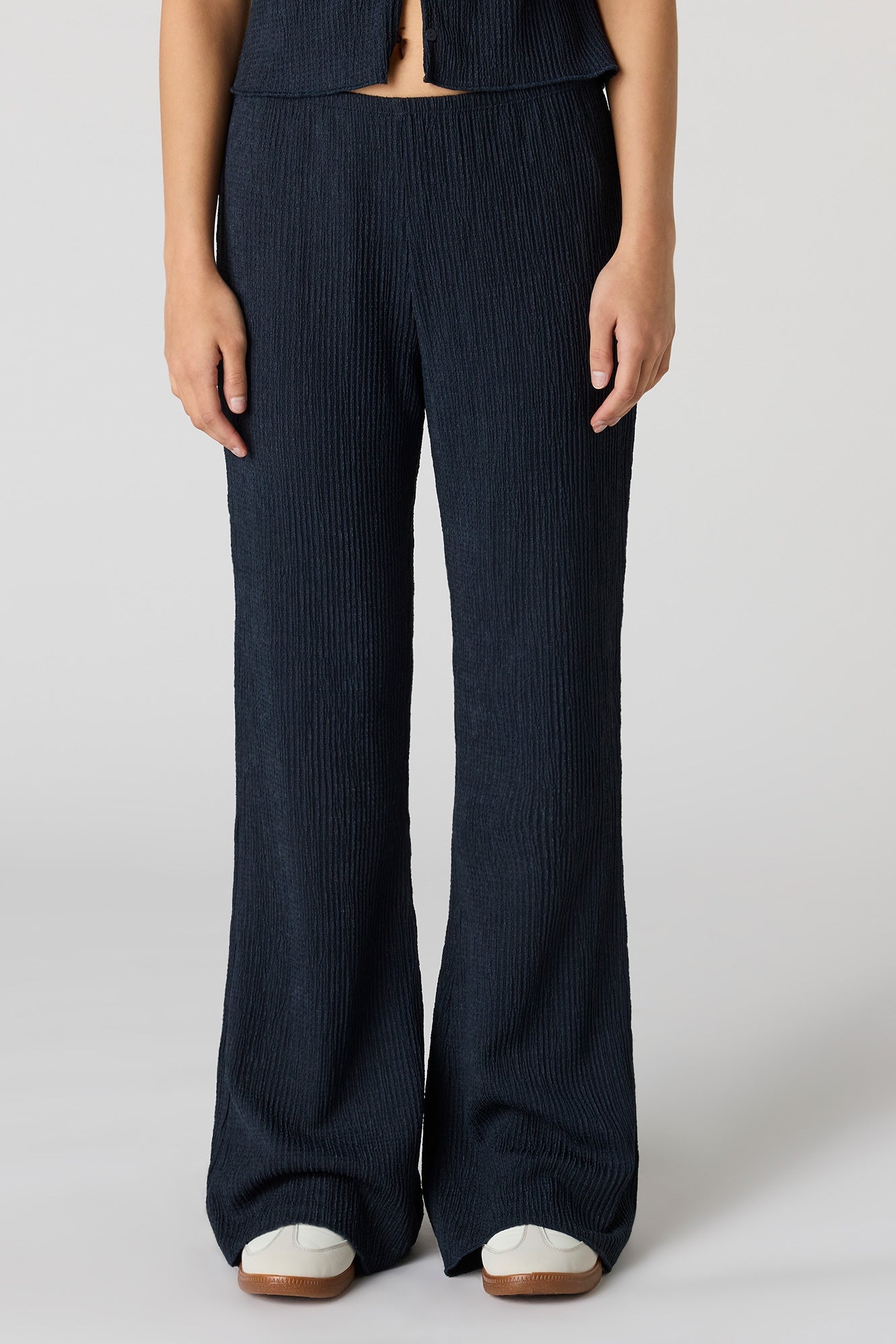 Textured Flare Pant