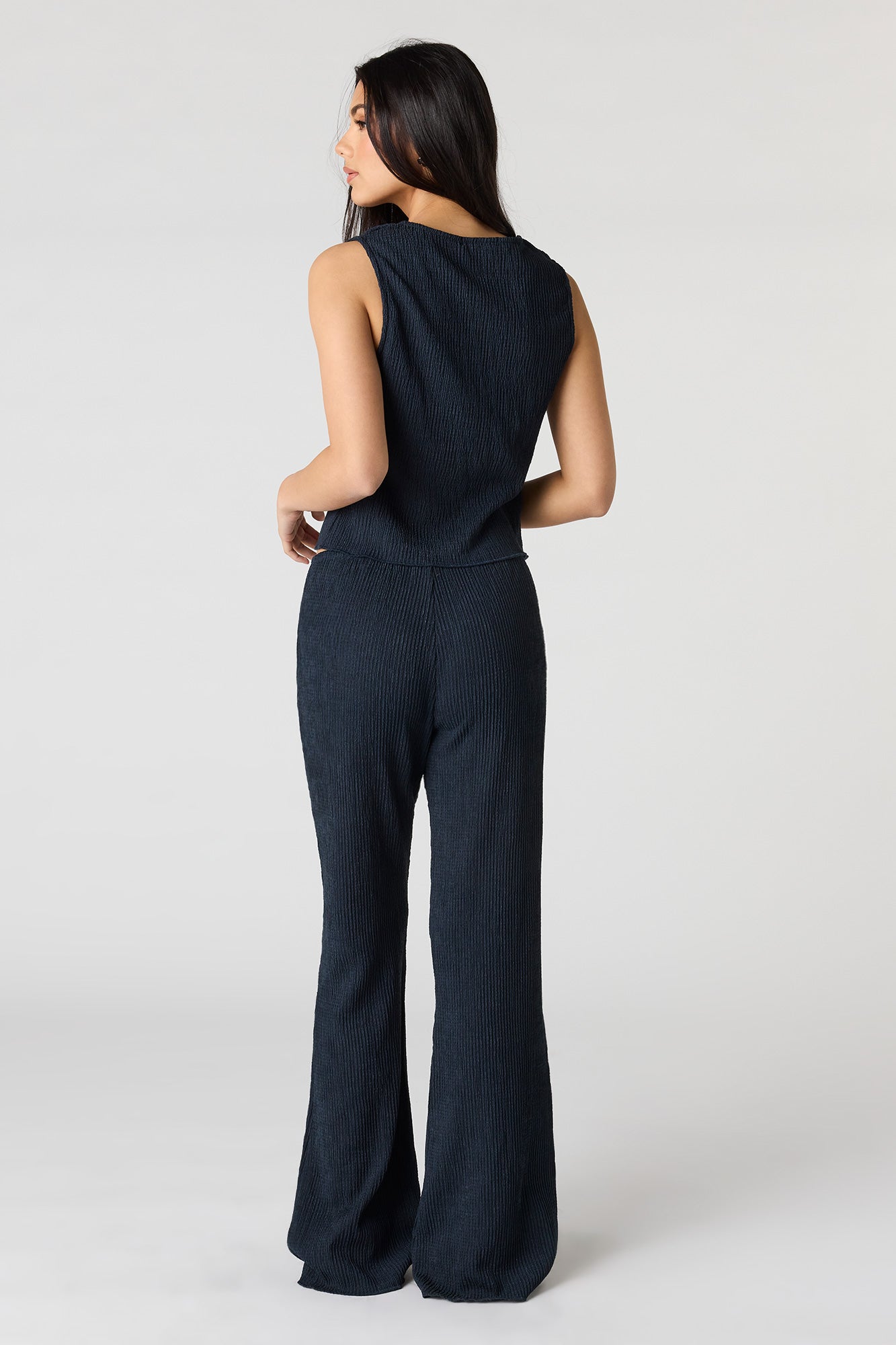 Textured Flare Pant