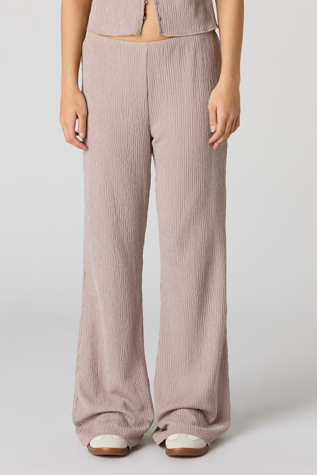 Textured Flare Pant