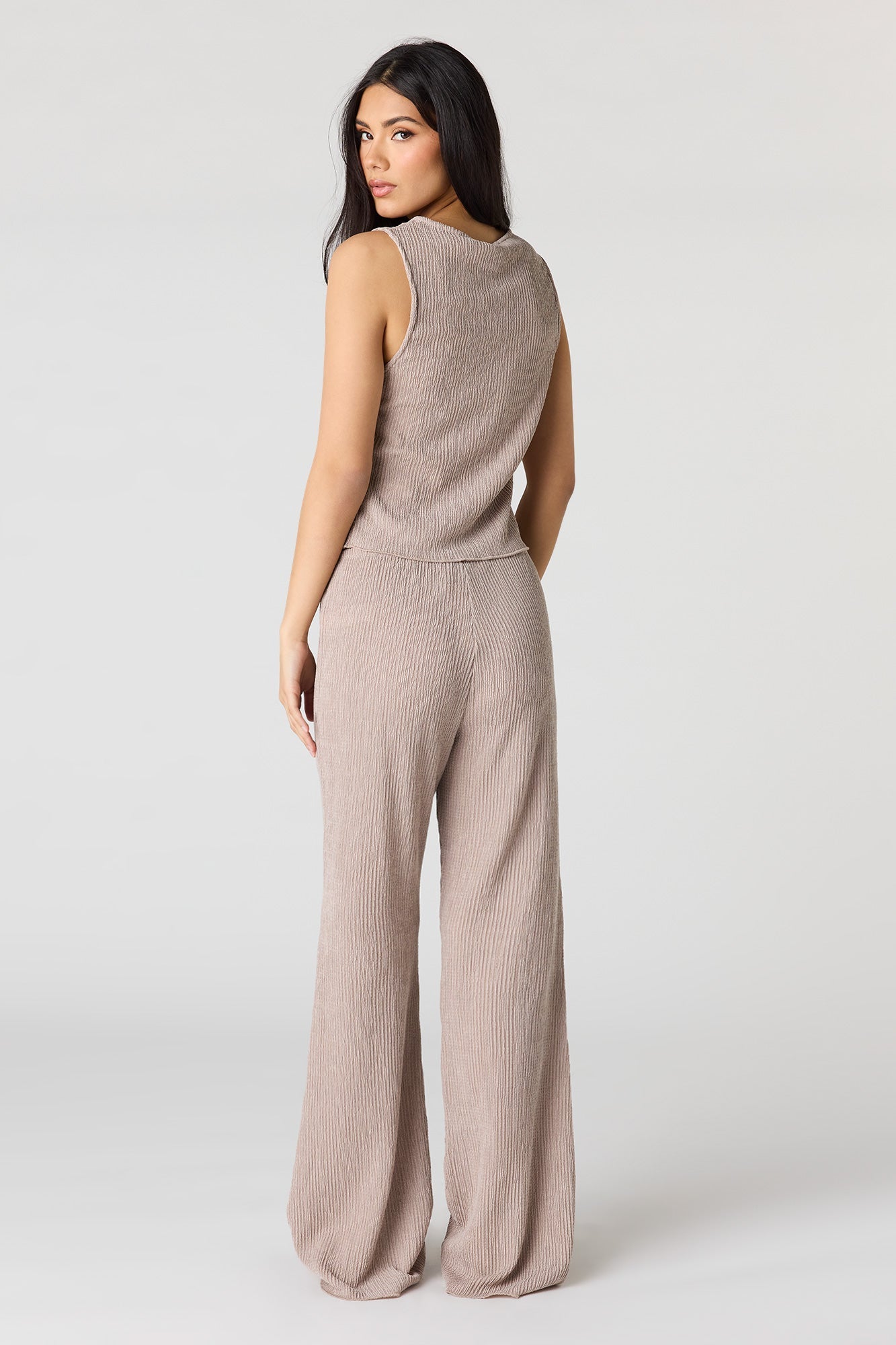 Textured Flare Pant