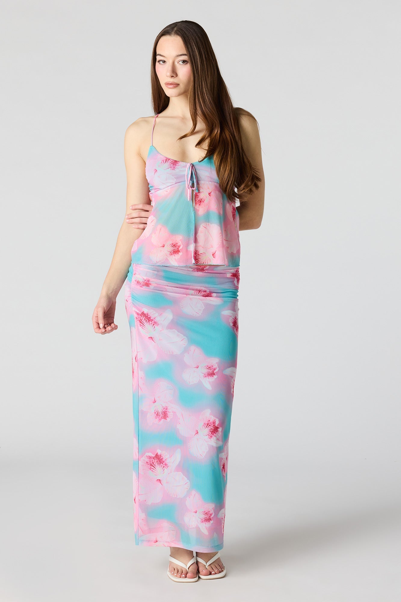 Mesh Maxi Skirt