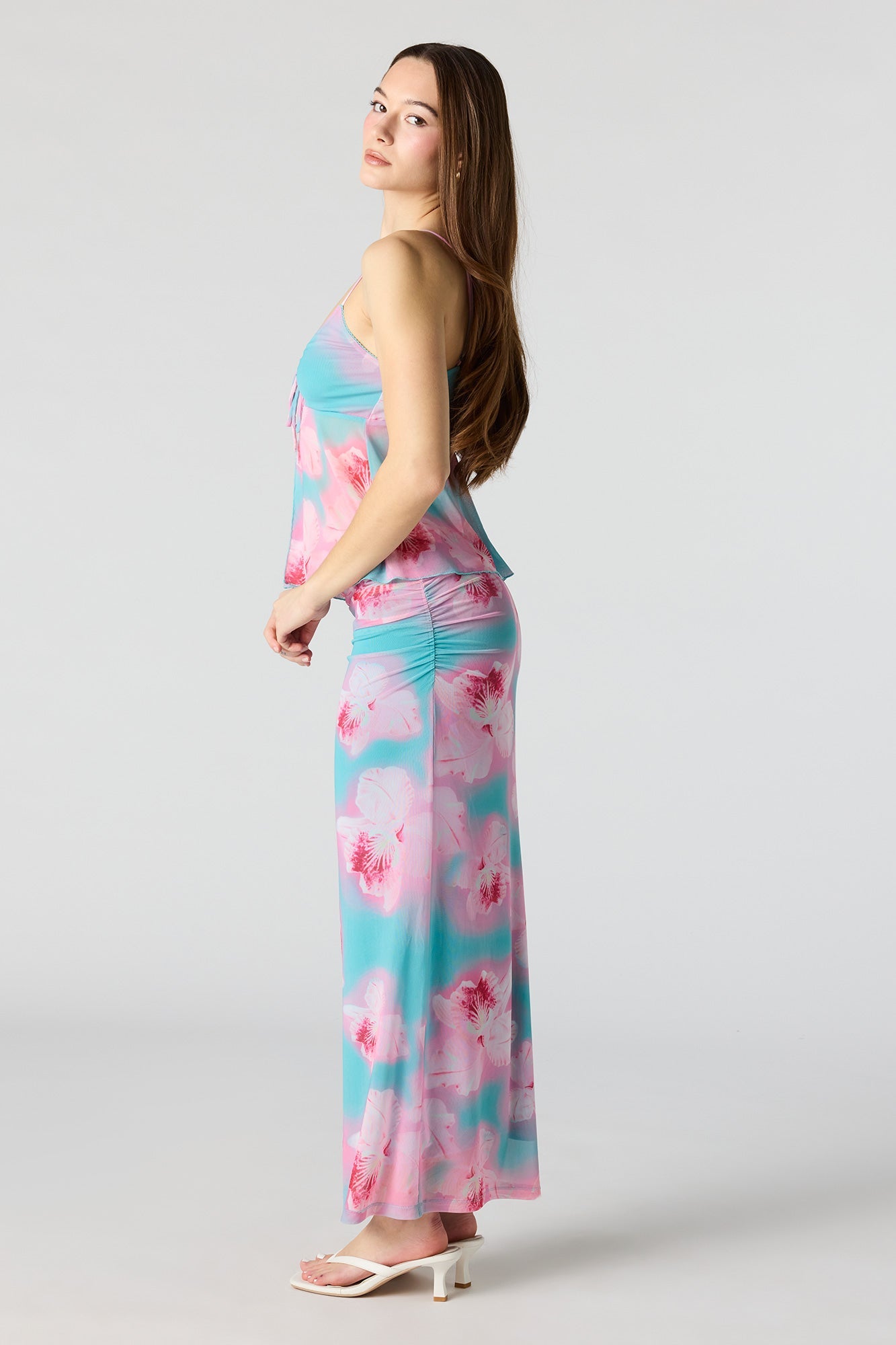 Mesh Maxi Skirt