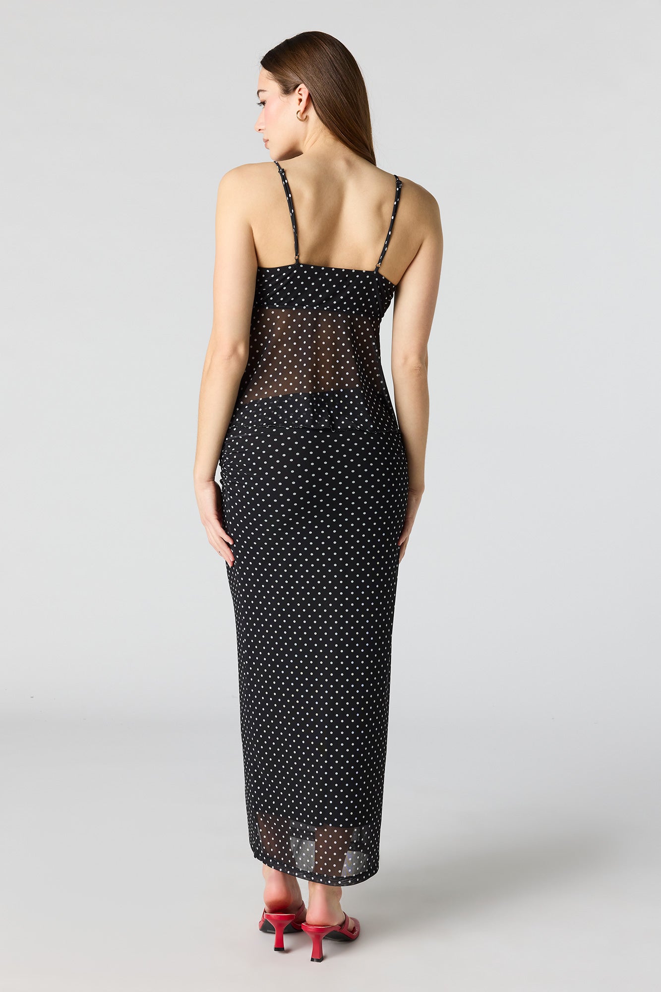 Mesh Maxi Skirt