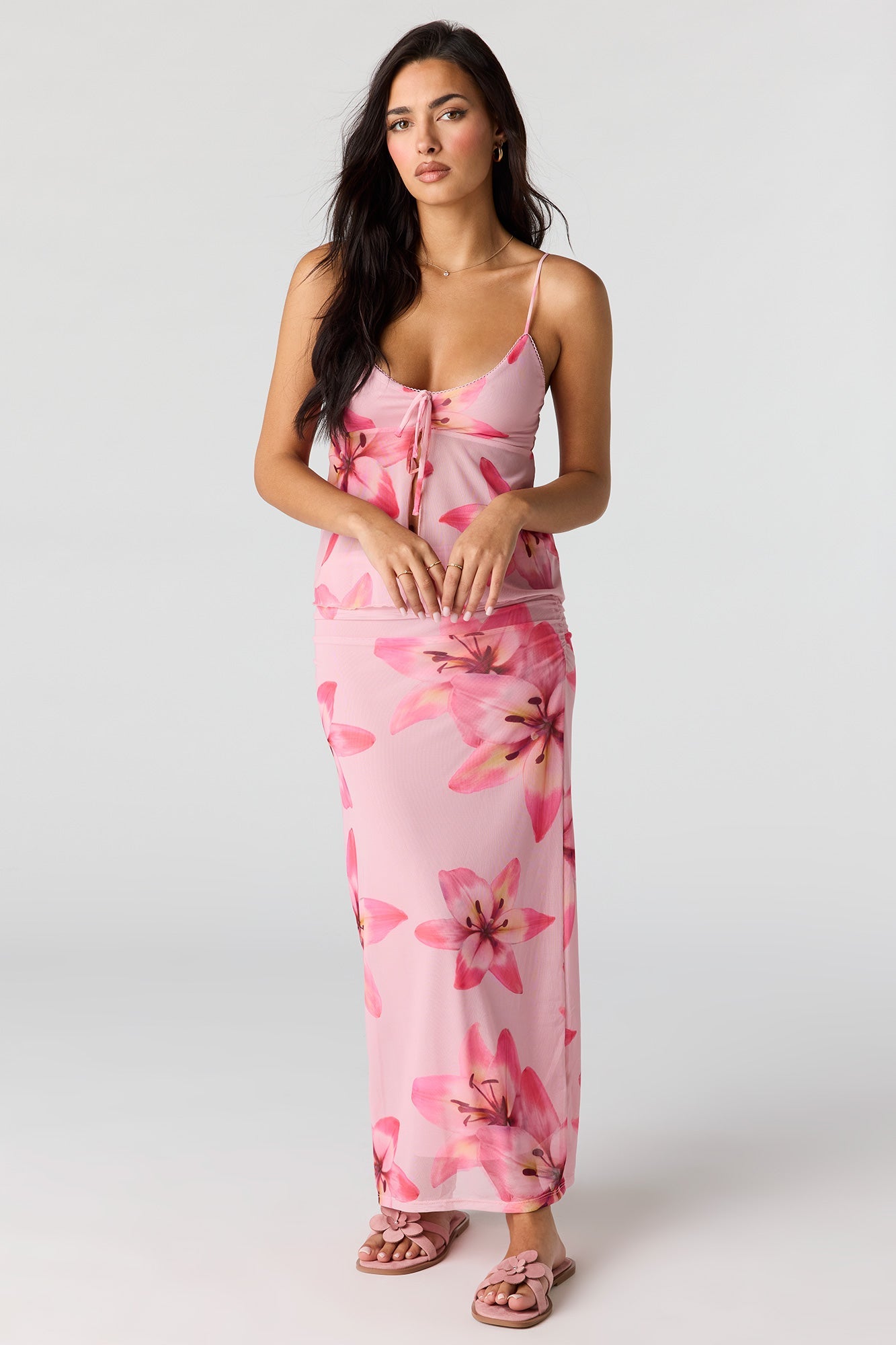 Mesh Maxi Skirt