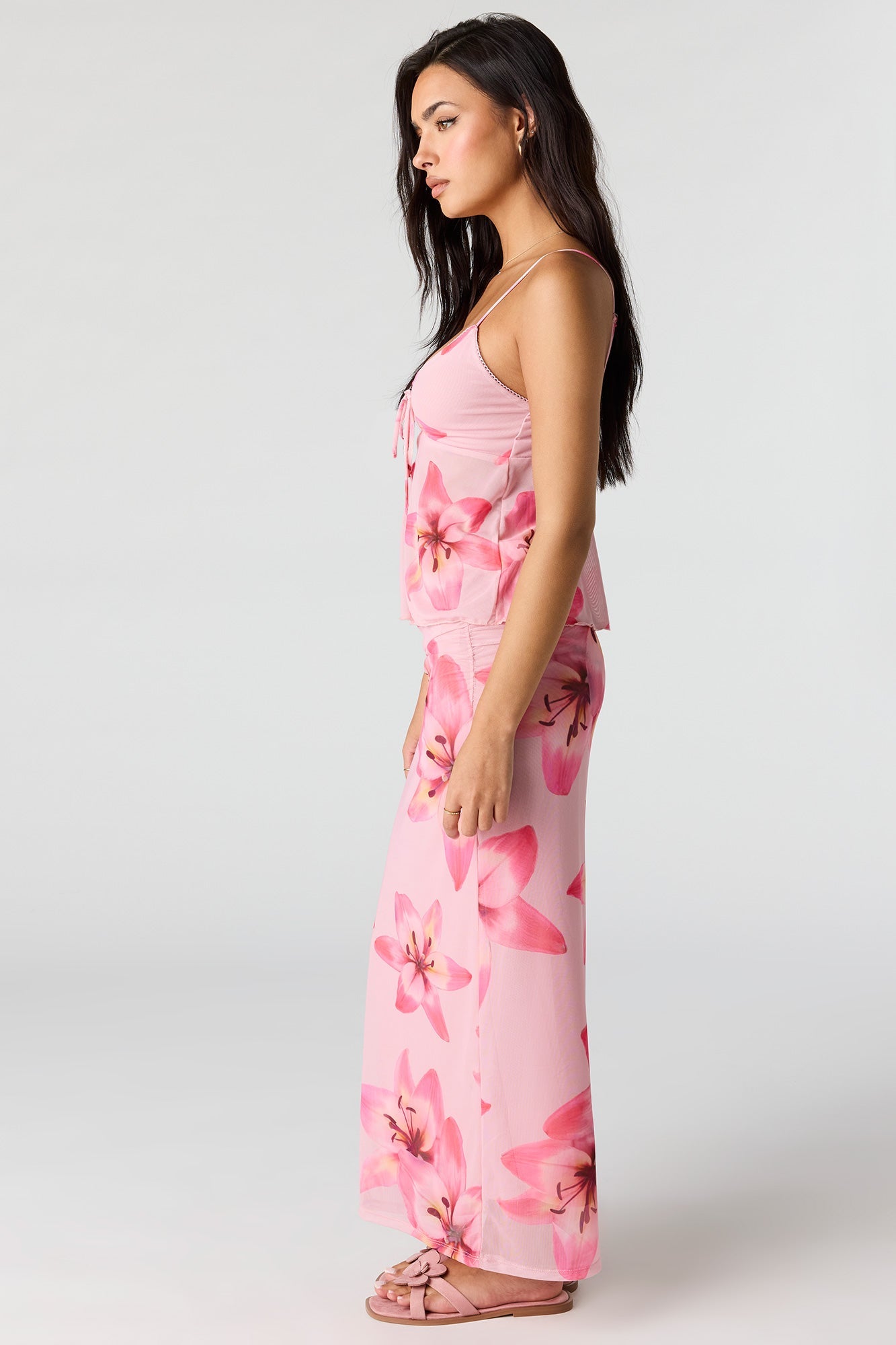 Mesh Maxi Skirt