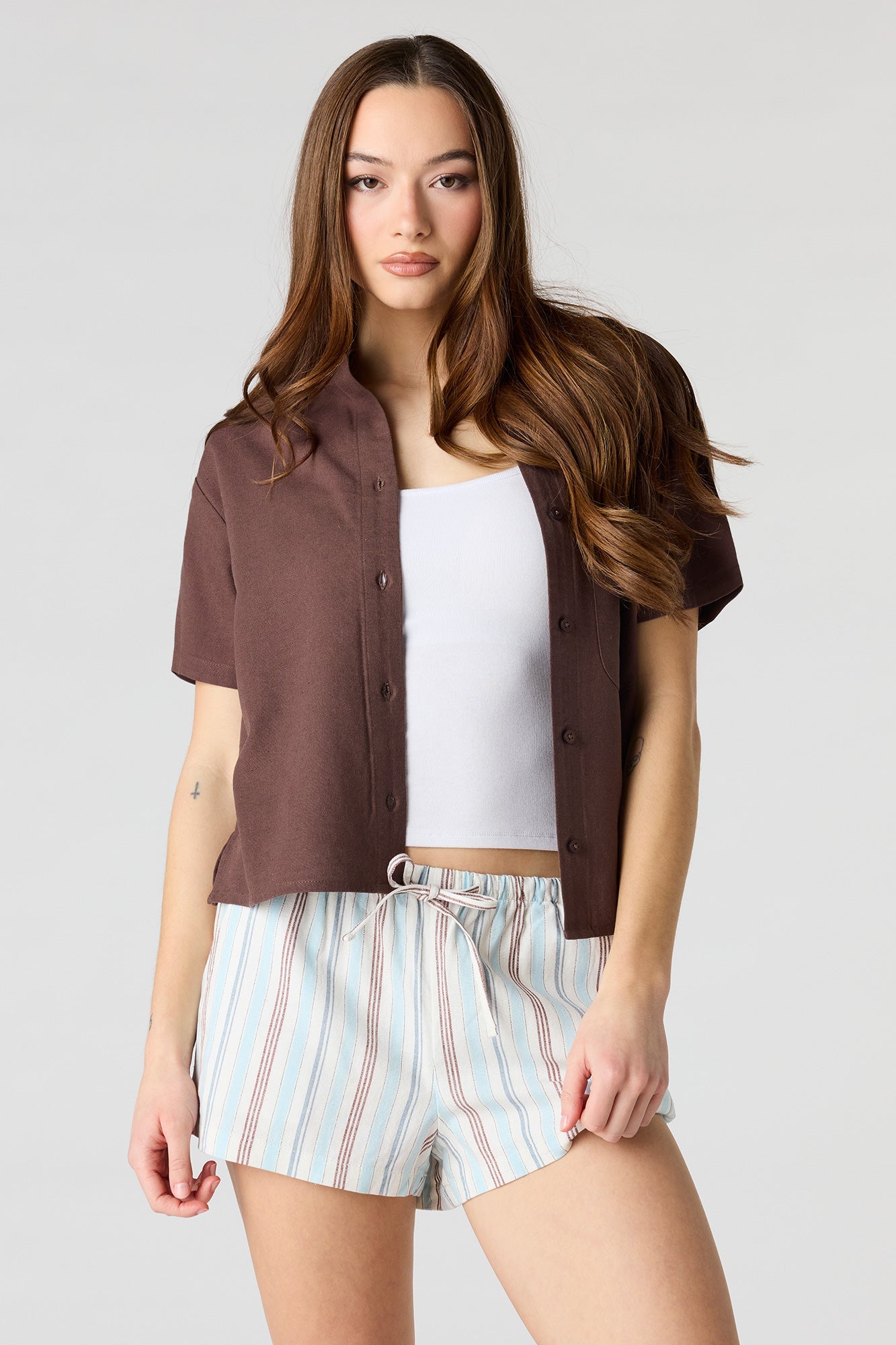 Linen-Blend Short