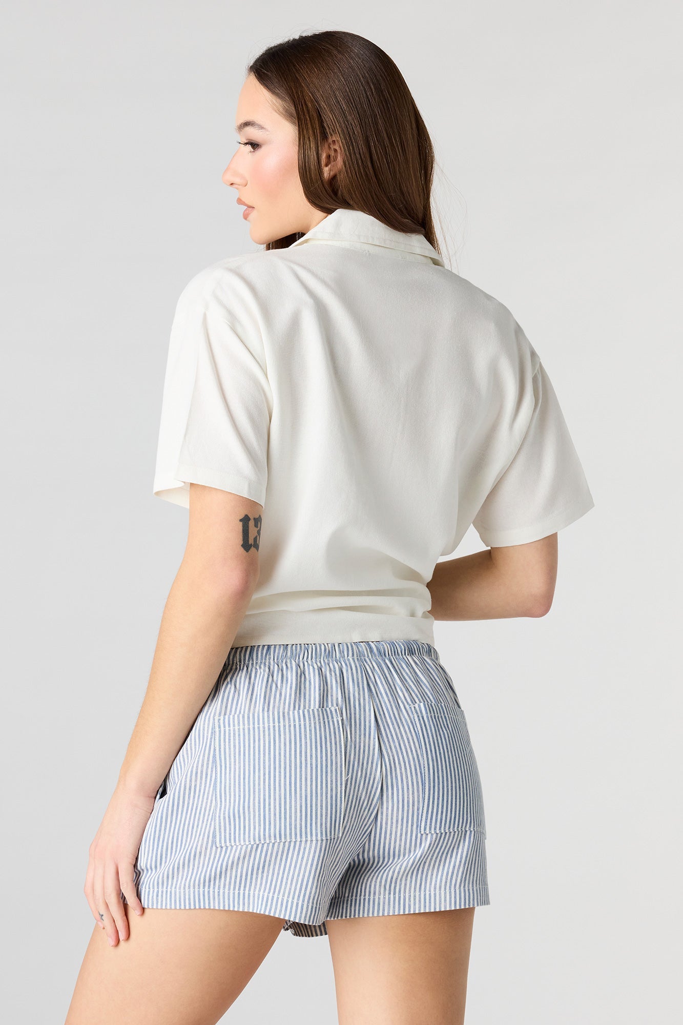 Linen-Blend Short