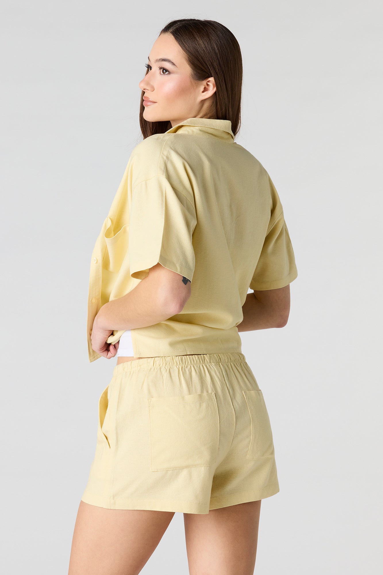 Linen-Blend Short