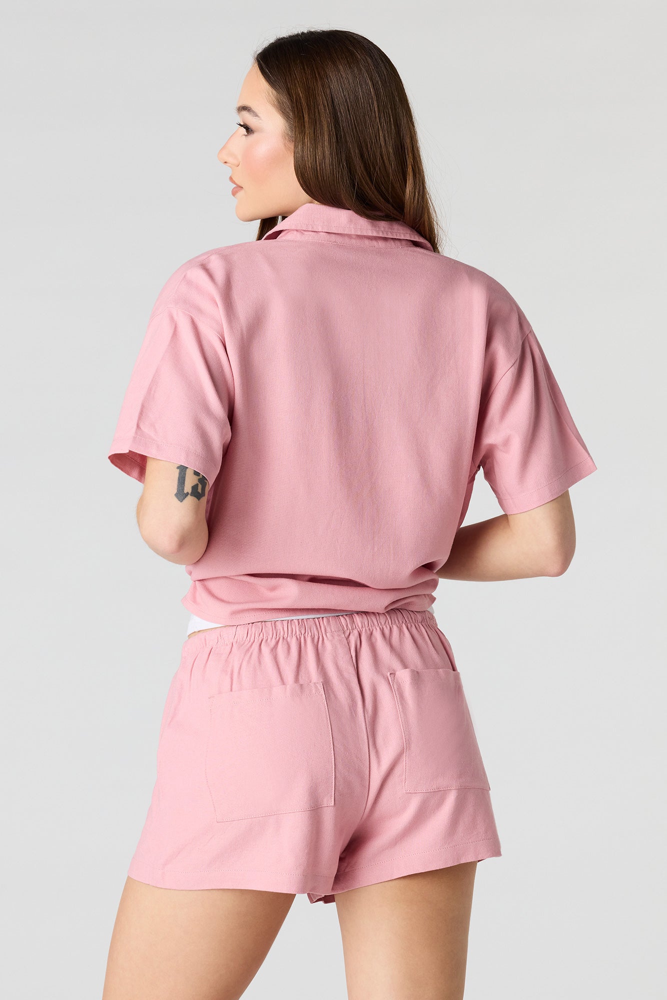 Linen-Blend Short