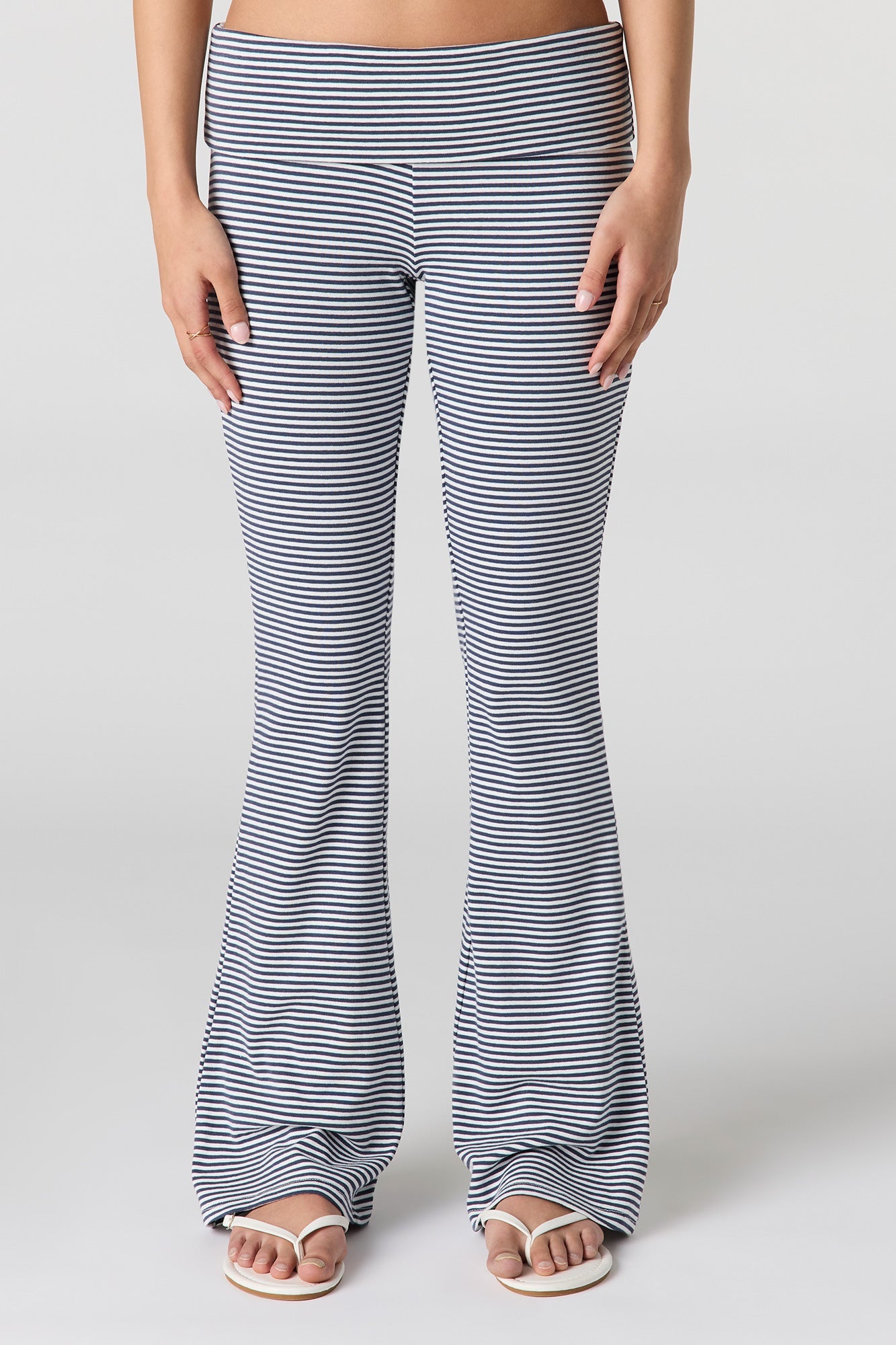 Foldover Waist Flare Pant
