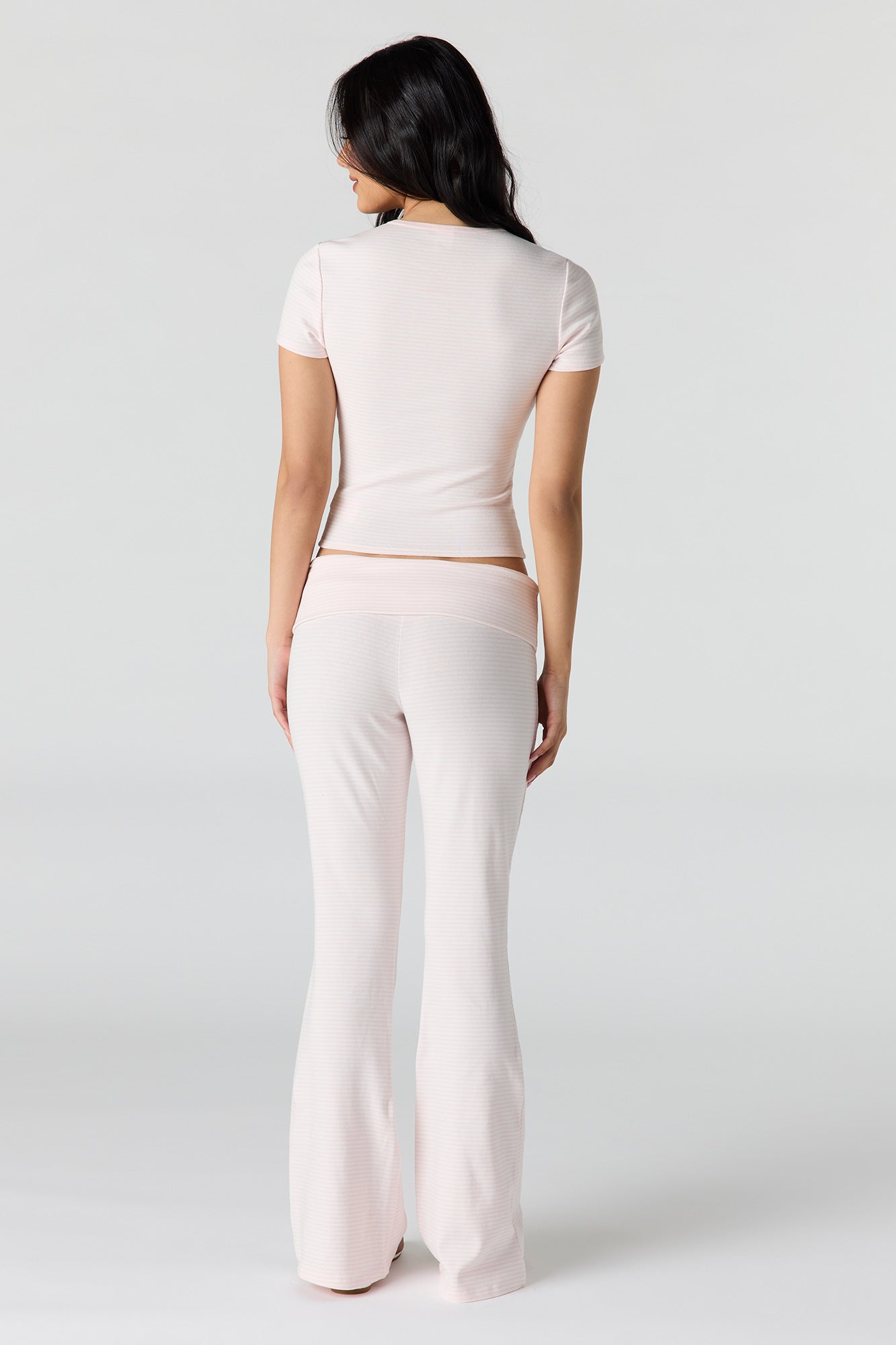 Foldover Waist Flare Pant