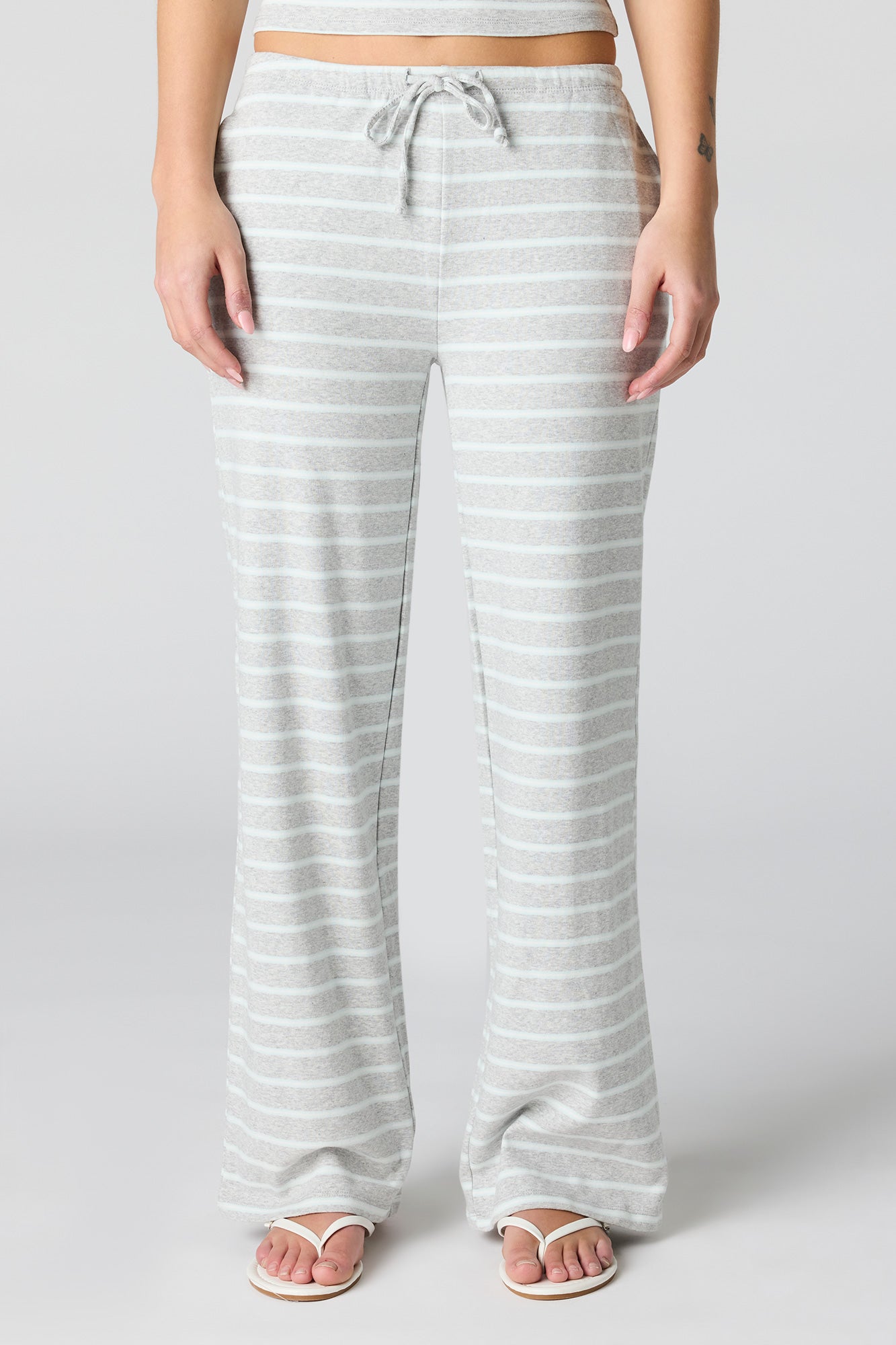 Ribbed Wide Leg Pant