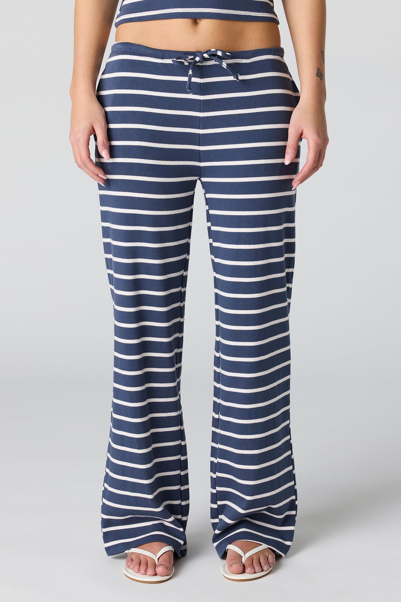 Ribbed Wide Leg Pant