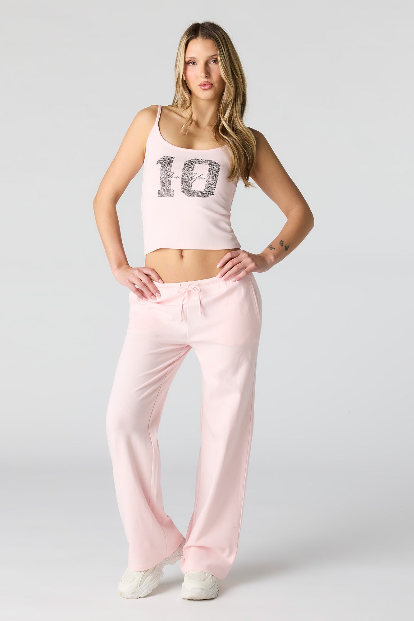 Ribbed Wide Leg Pant