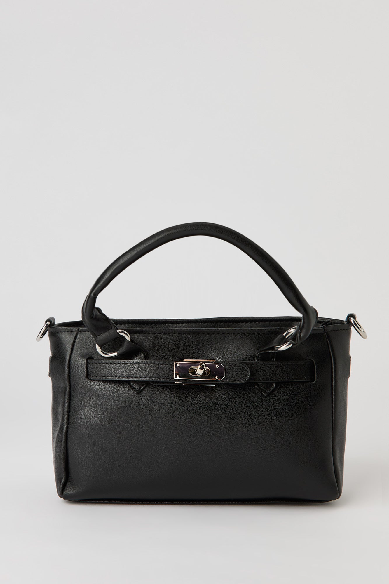 Lock Detail Hand Bag