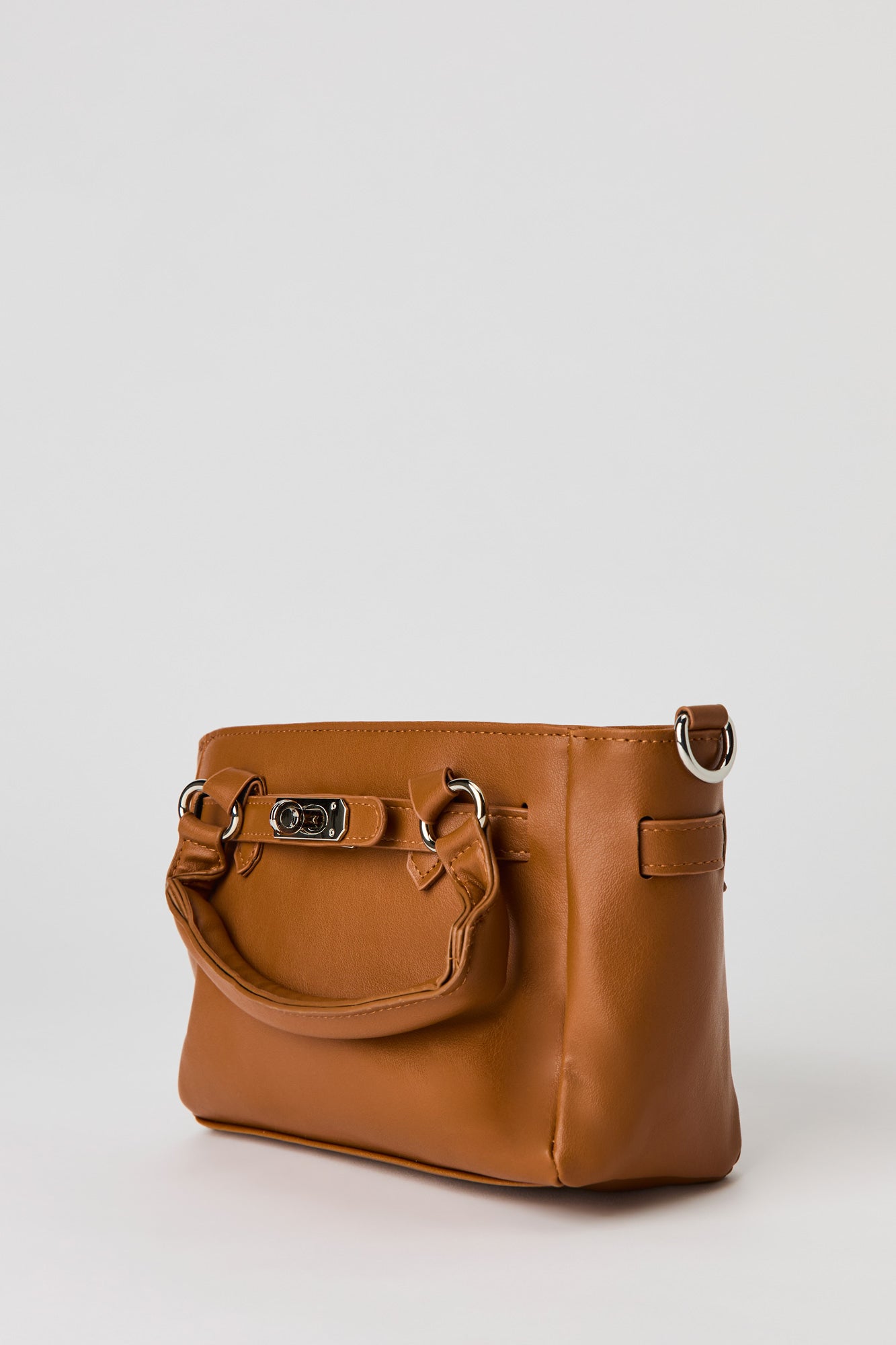 Lock Detail Hand Bag